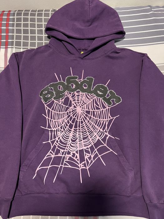 Spider Worldwide Sp5der Purple Web Hoodie | Grailed