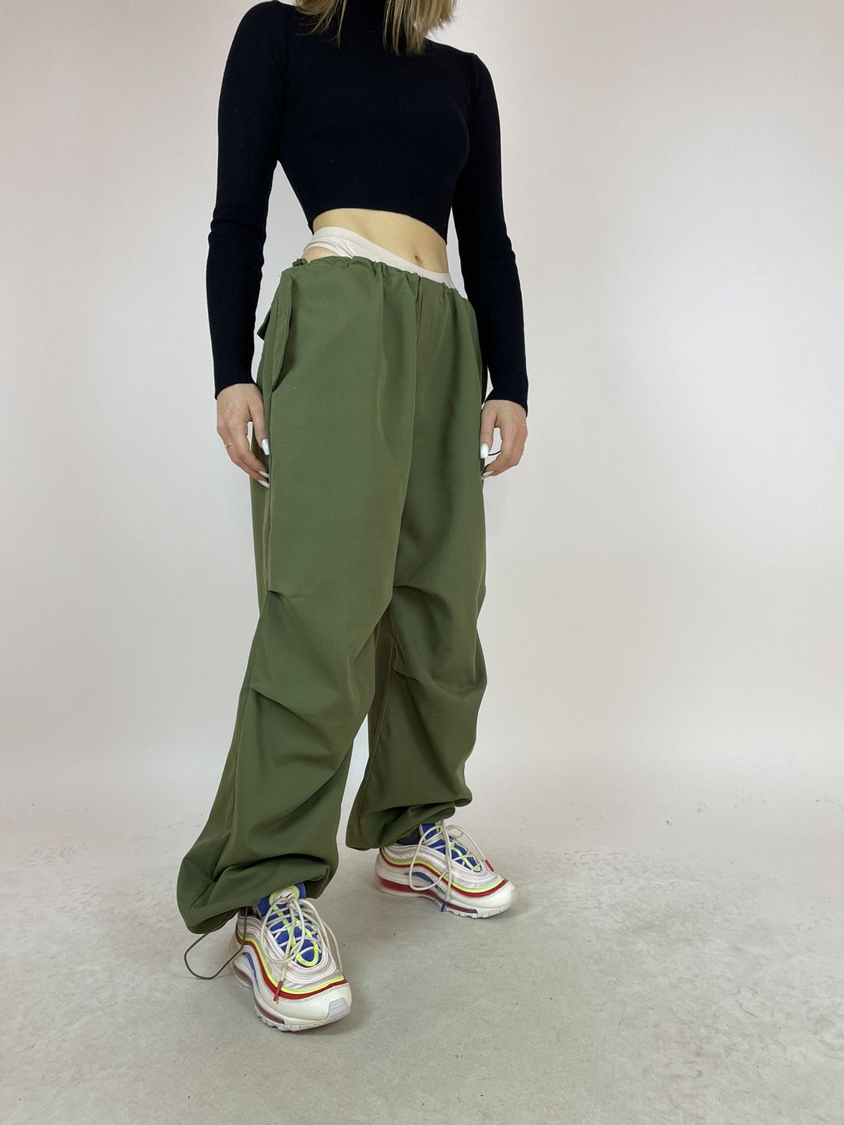 Japanese Brand Women's Parachute pants Fashion Sexy Lounge size L Size 27" / US 4 / IT 40 - 7 Thumbnail