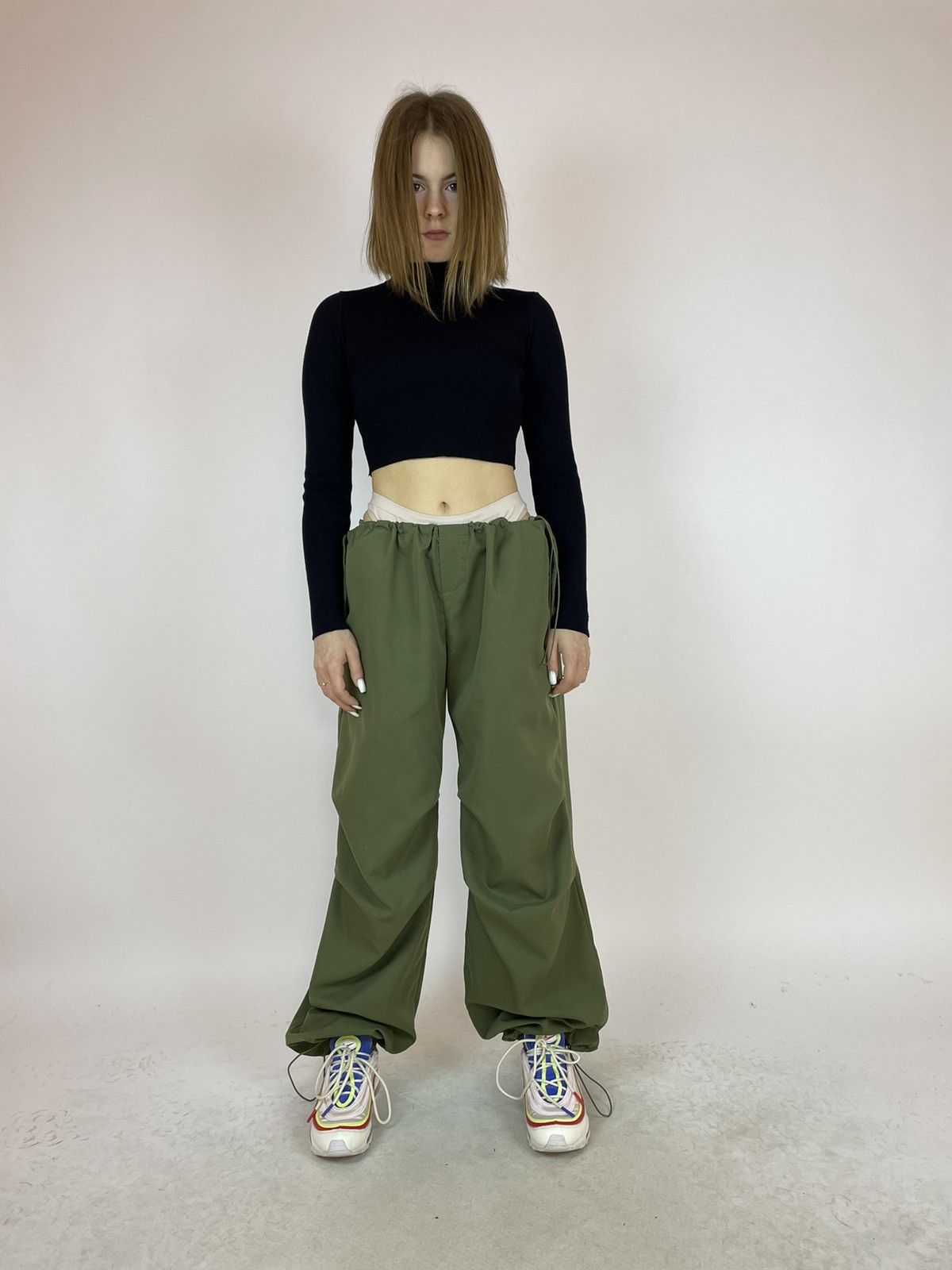 Japanese Brand Women's Parachute pants Fashion Sexy Lounge size L Size 27" / US 4 / IT 40 - 3 Thumbnail