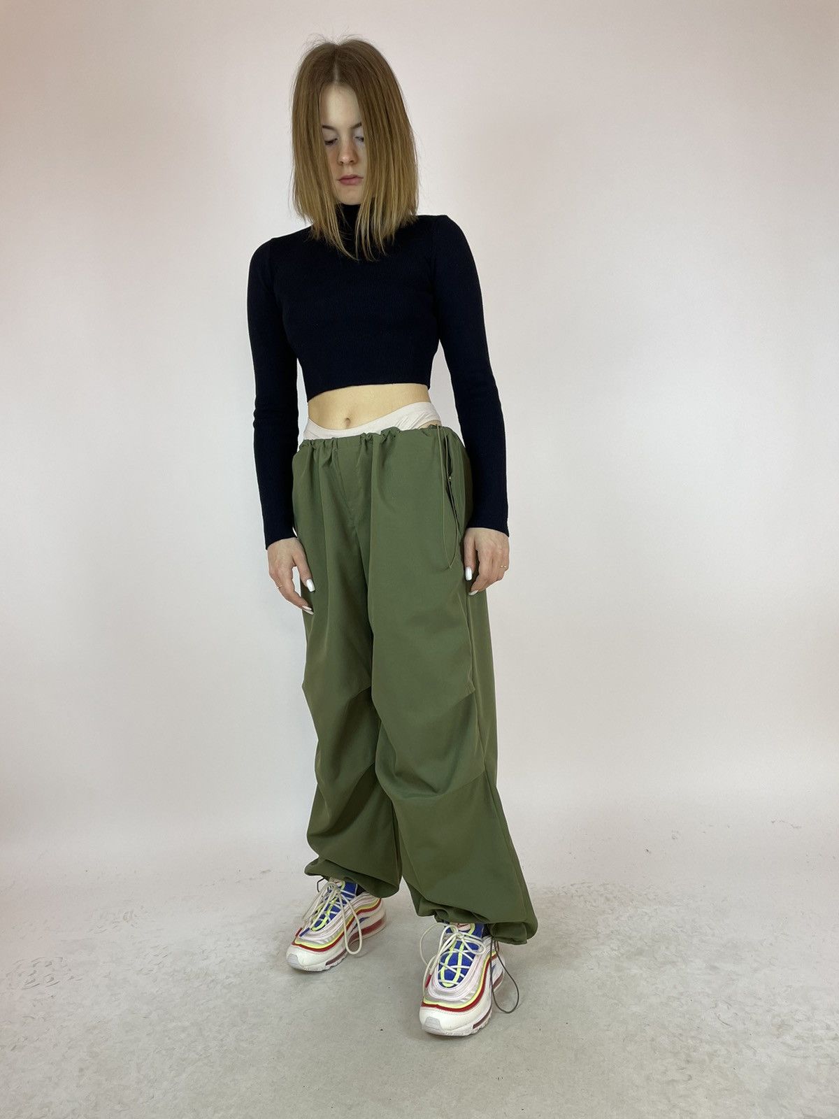 Japanese Brand Women's Parachute pants Fashion Sexy Lounge size L Size 27" / US 4 / IT 40 - 5 Thumbnail