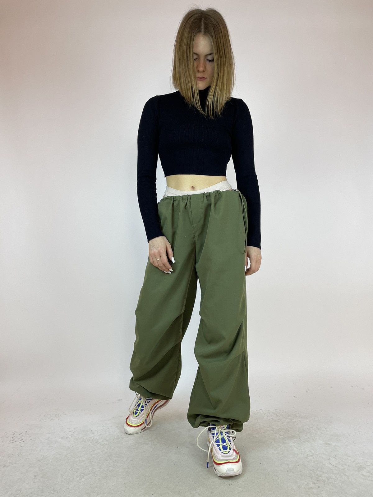 Japanese Brand Women's Parachute pants Fashion Sexy Lounge size L Size 27" / US 4 / IT 40 - 1 Thumbnail
