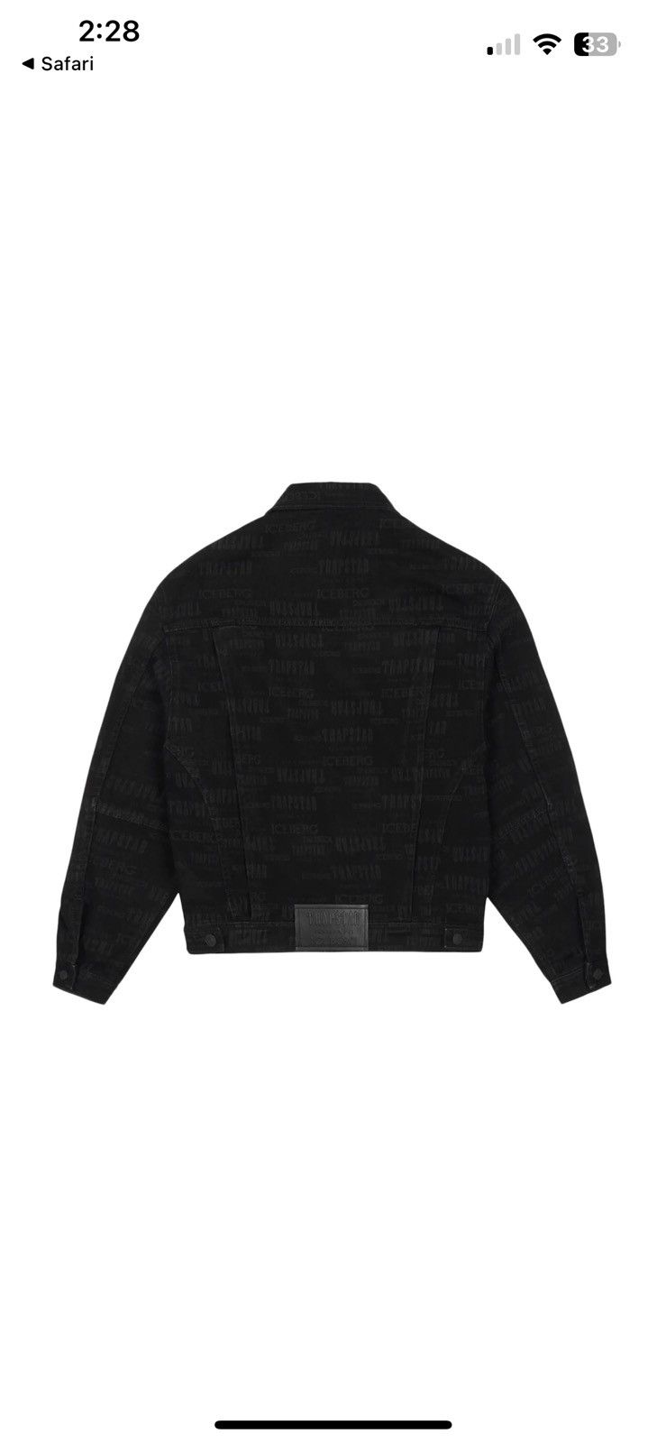 Iceberg Trapstar x Iceberg AOP Denim Jacket Grailed