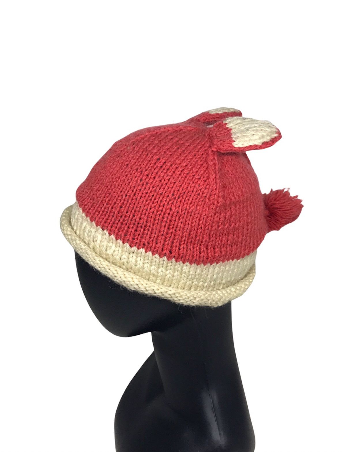 Japanese Brand Vintage Animal Bunny Horn Beanie Knits Hats Size ONE SIZE - 1 Thumbnail