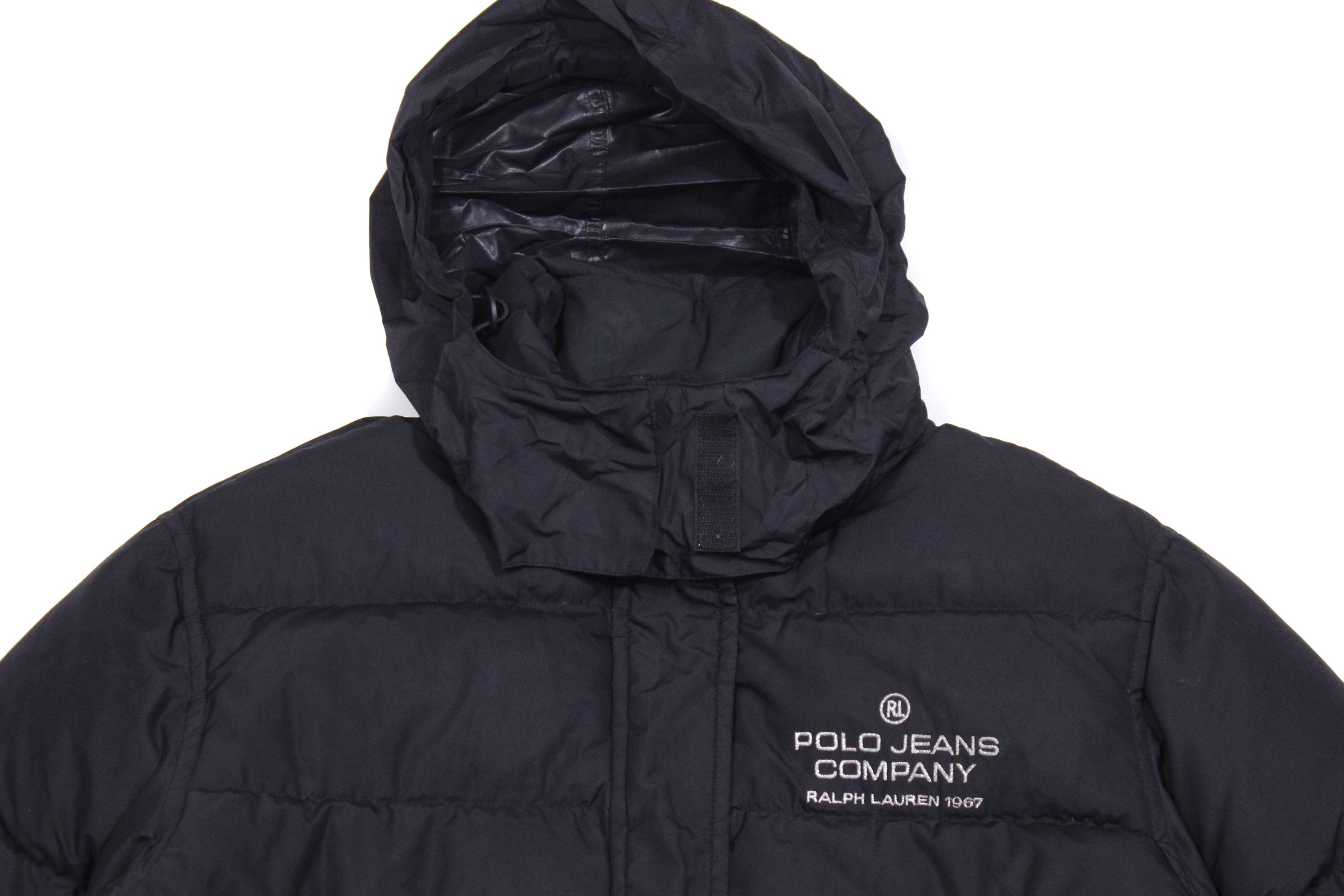 Polo Ralph Lauren 00S Logo Down Puffer Vintage Size L / US 10 / IT 46 - 3 Thumbnail