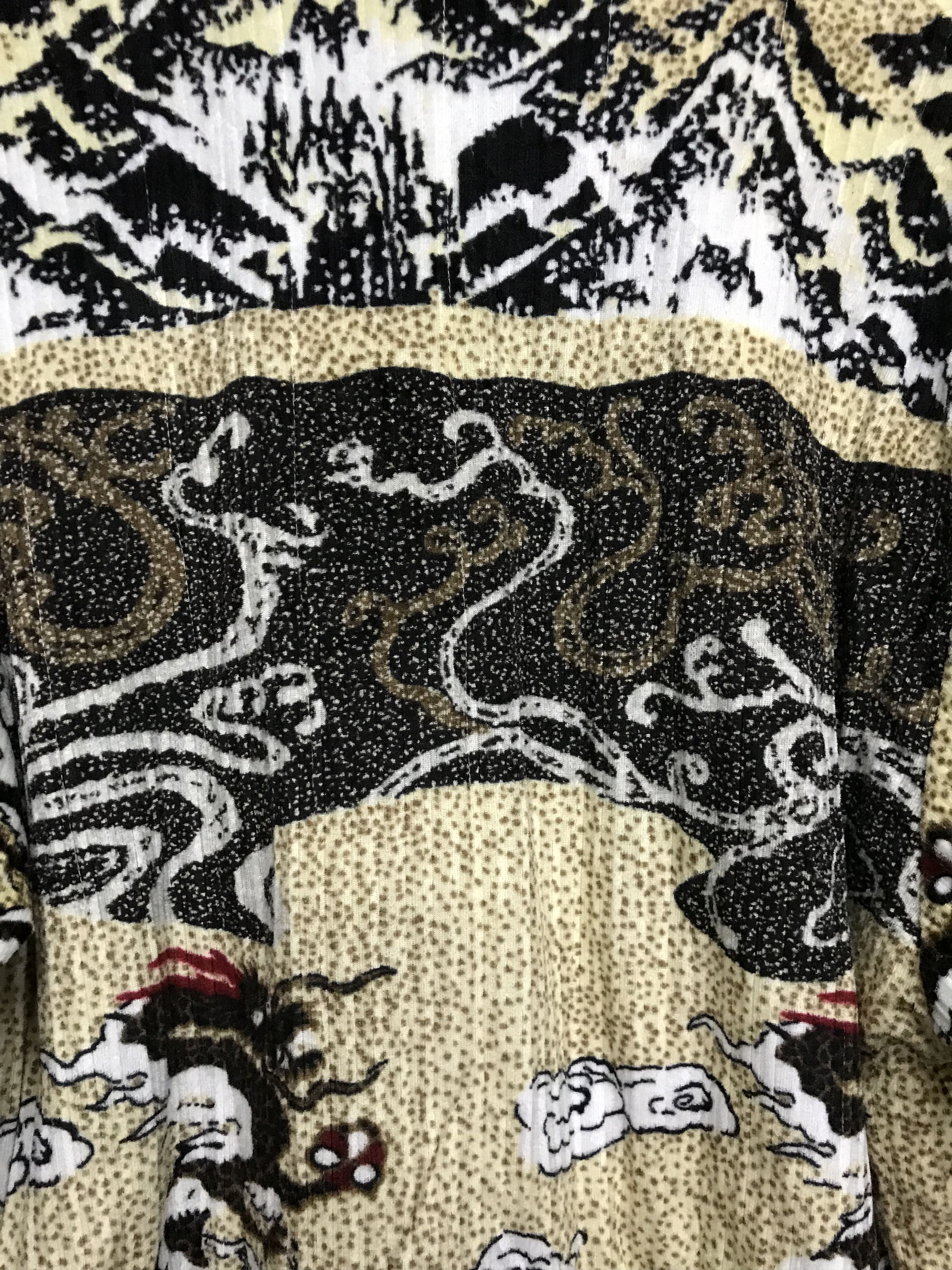 Japanese Brand × Vintage Japanese Traditional Dragon Overprint Quilted Warm Jacket Size US L / EU 52-54 / 3 - 8 Thumbnail