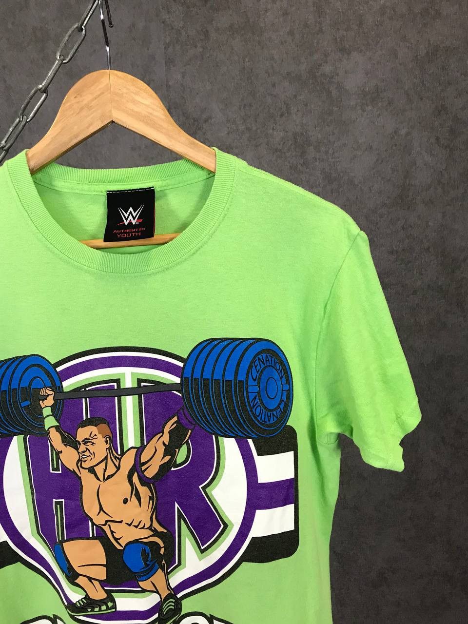 WWE × WWF John Cena WWE WWF wrestling overprinted tee Size US S / EU 44-46 / 1 - 3 Thumbnail