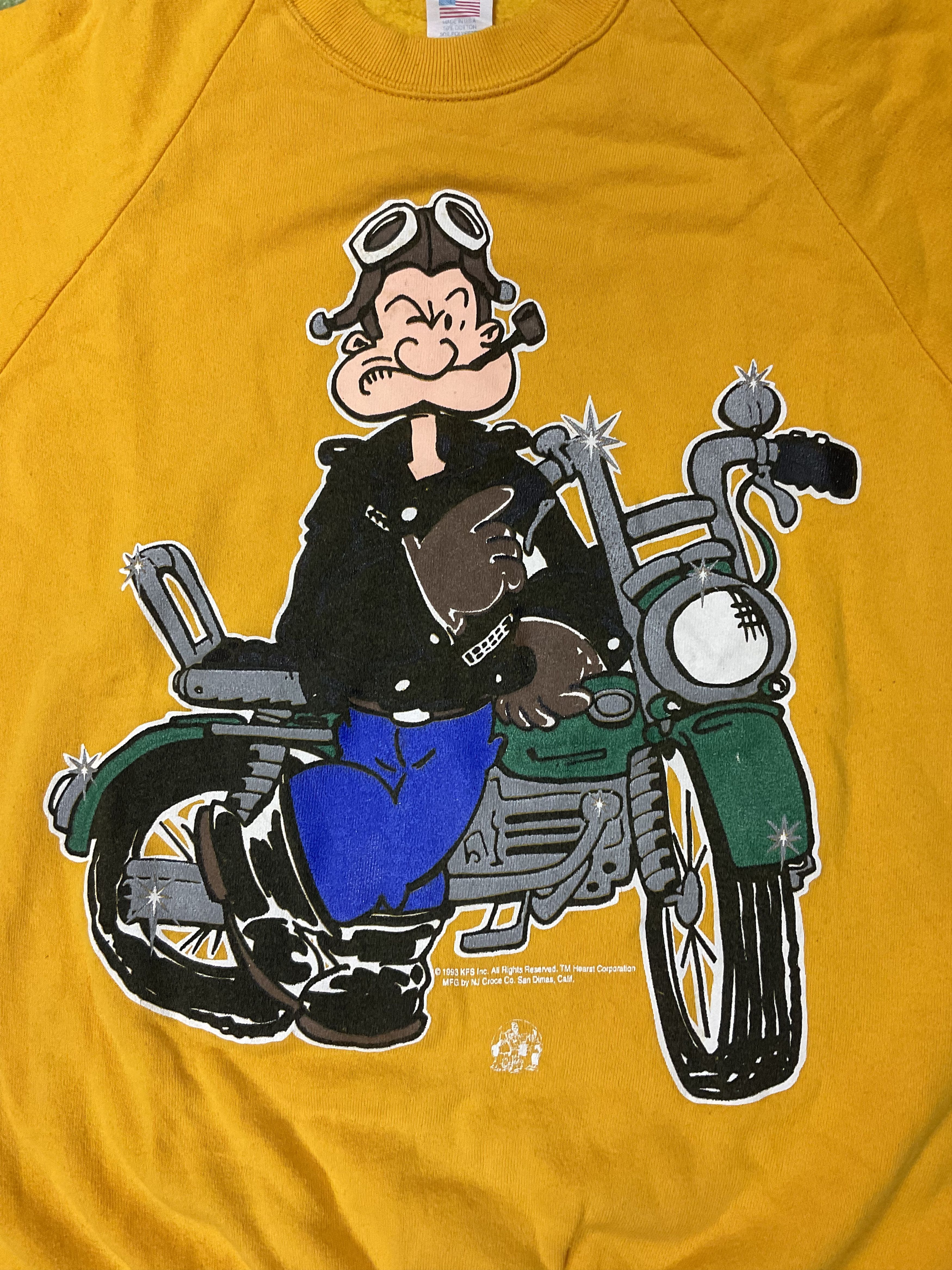 Cartoon Network Vintage 1993 Popeye the Sailor Man Sweatshirt Crewneck Size US M / EU 48-50 / 2 - 3 Thumbnail