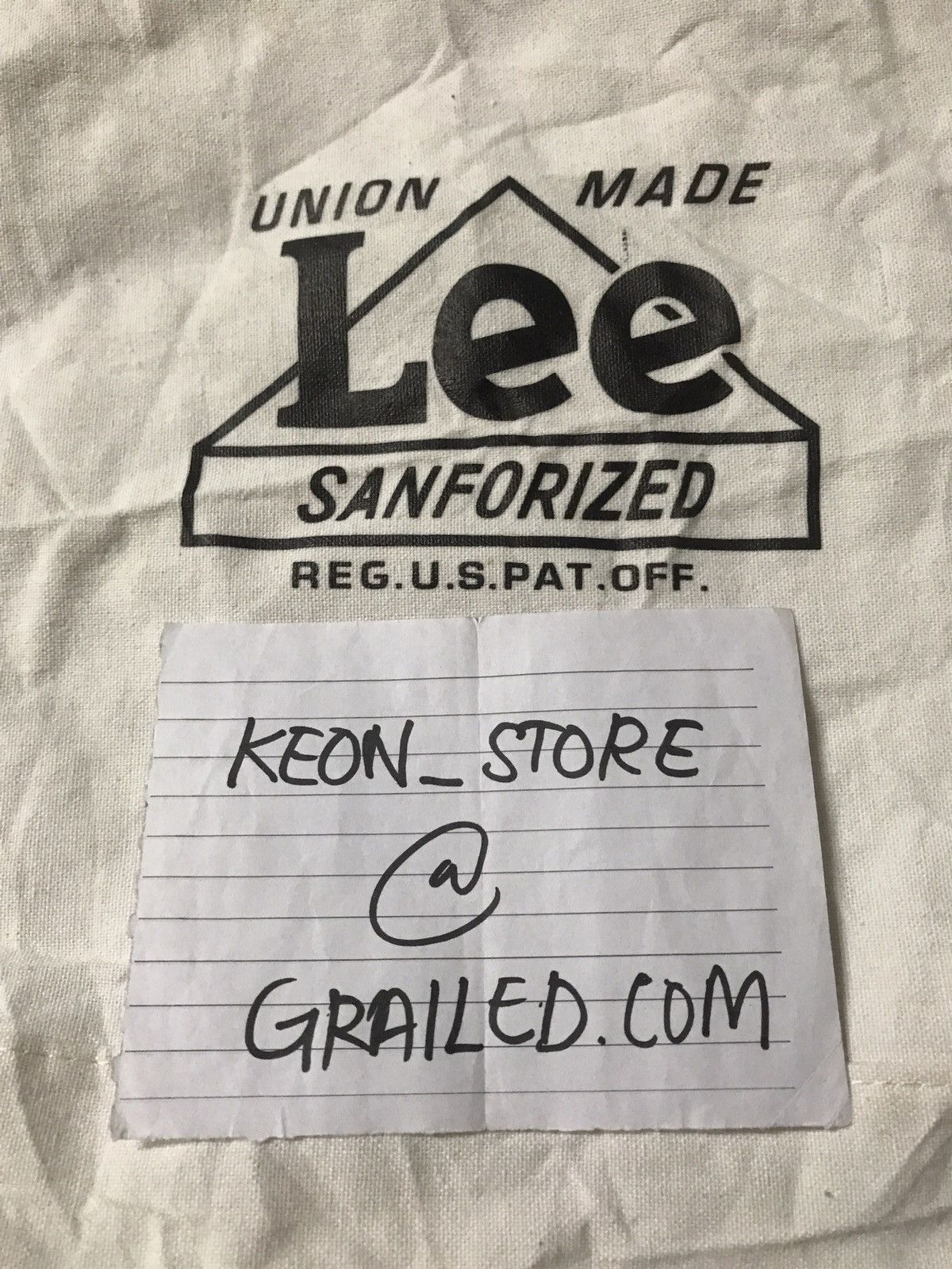 Lee × Vintage Vintage Lee Union Made Tote/Sling Bag Size ONE SIZE - 9 Thumbnail