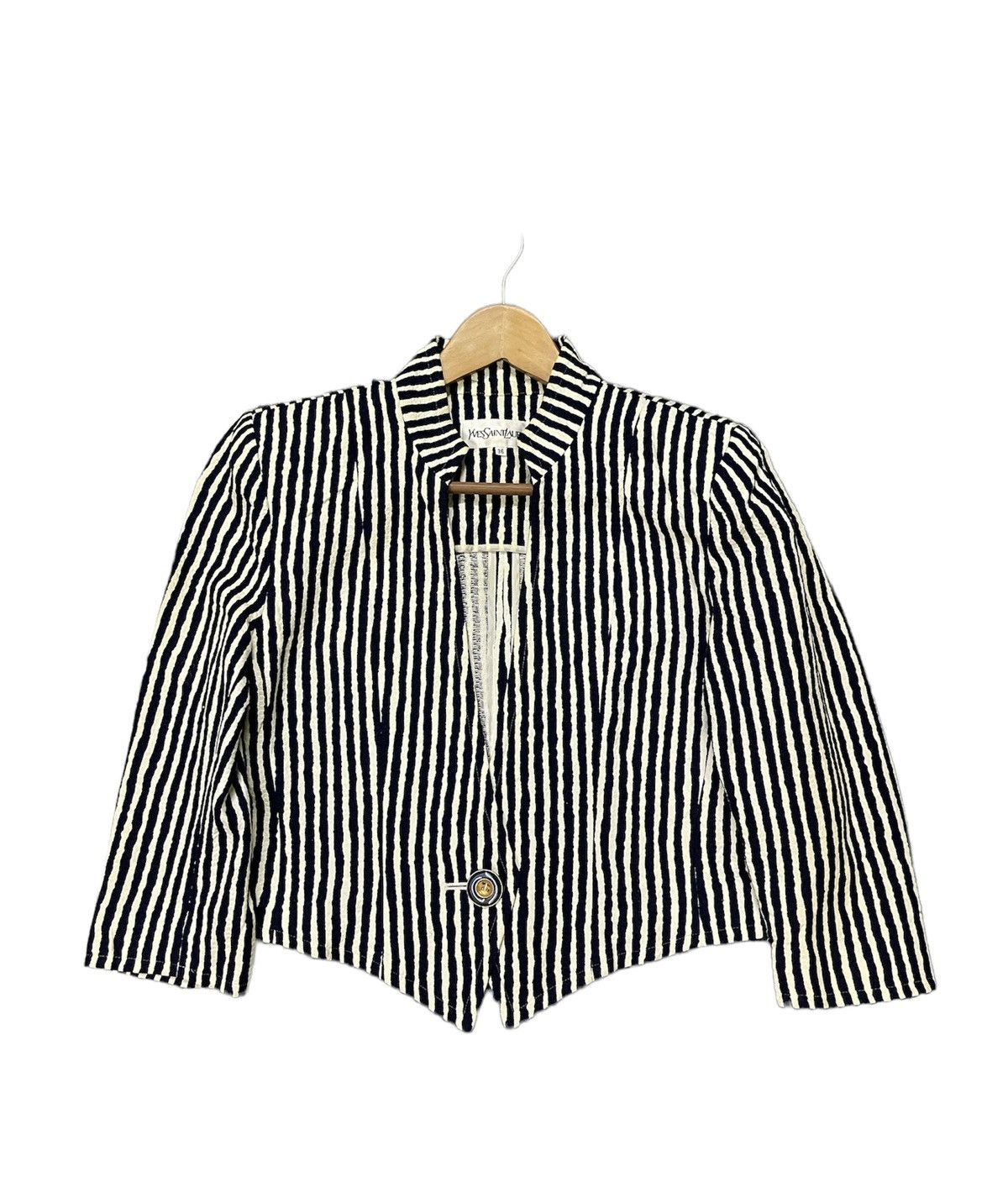 Yves Saint Laurent YVES SAINT LAURENT STRIPE DESIGN LADIES JACKET Size XS / US 0-2 / IT 36-38 - 1 Thumbnail