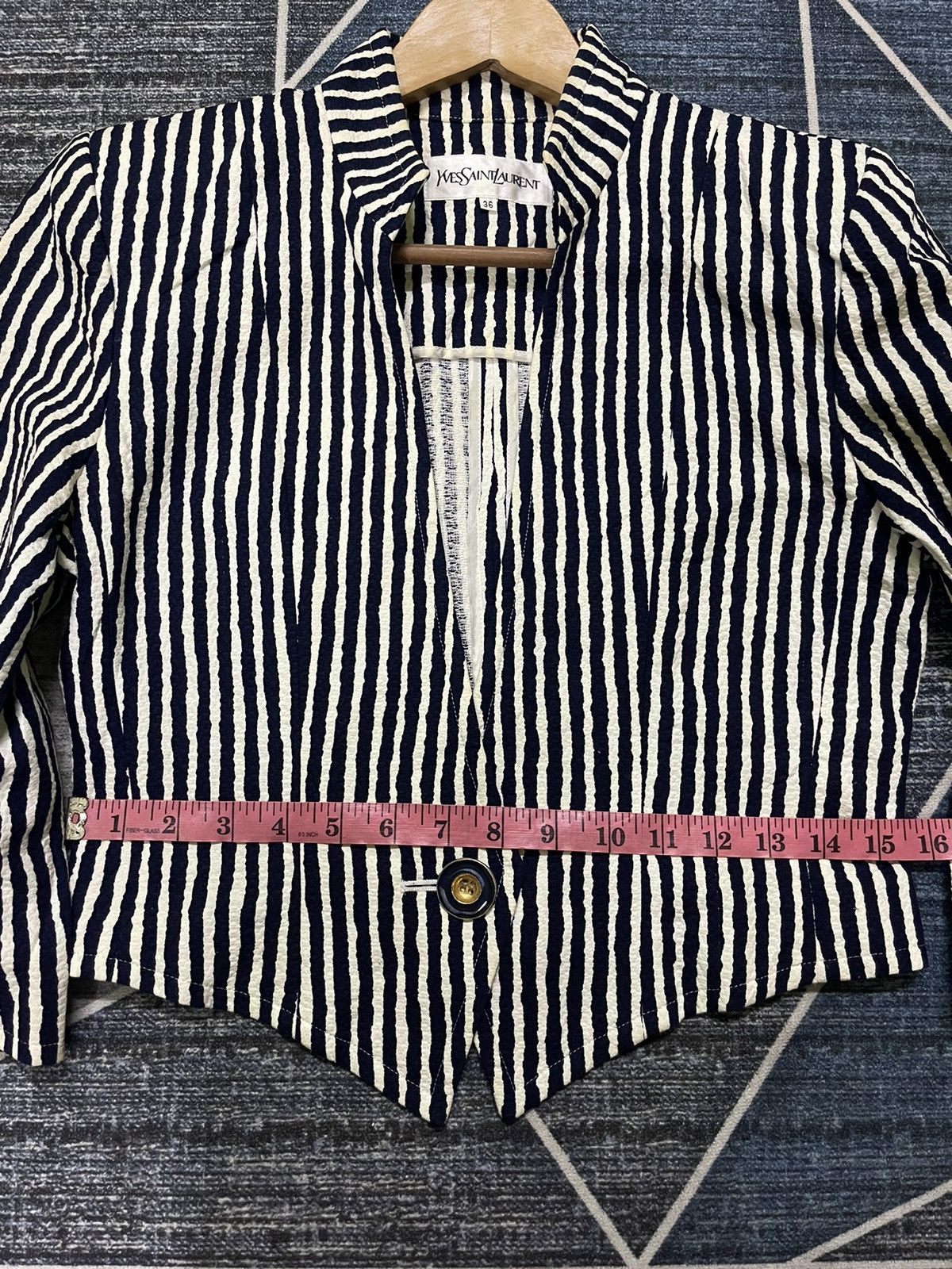 Yves Saint Laurent YVES SAINT LAURENT STRIPE DESIGN LADIES JACKET Size XS / US 0-2 / IT 36-38 - 11 Thumbnail