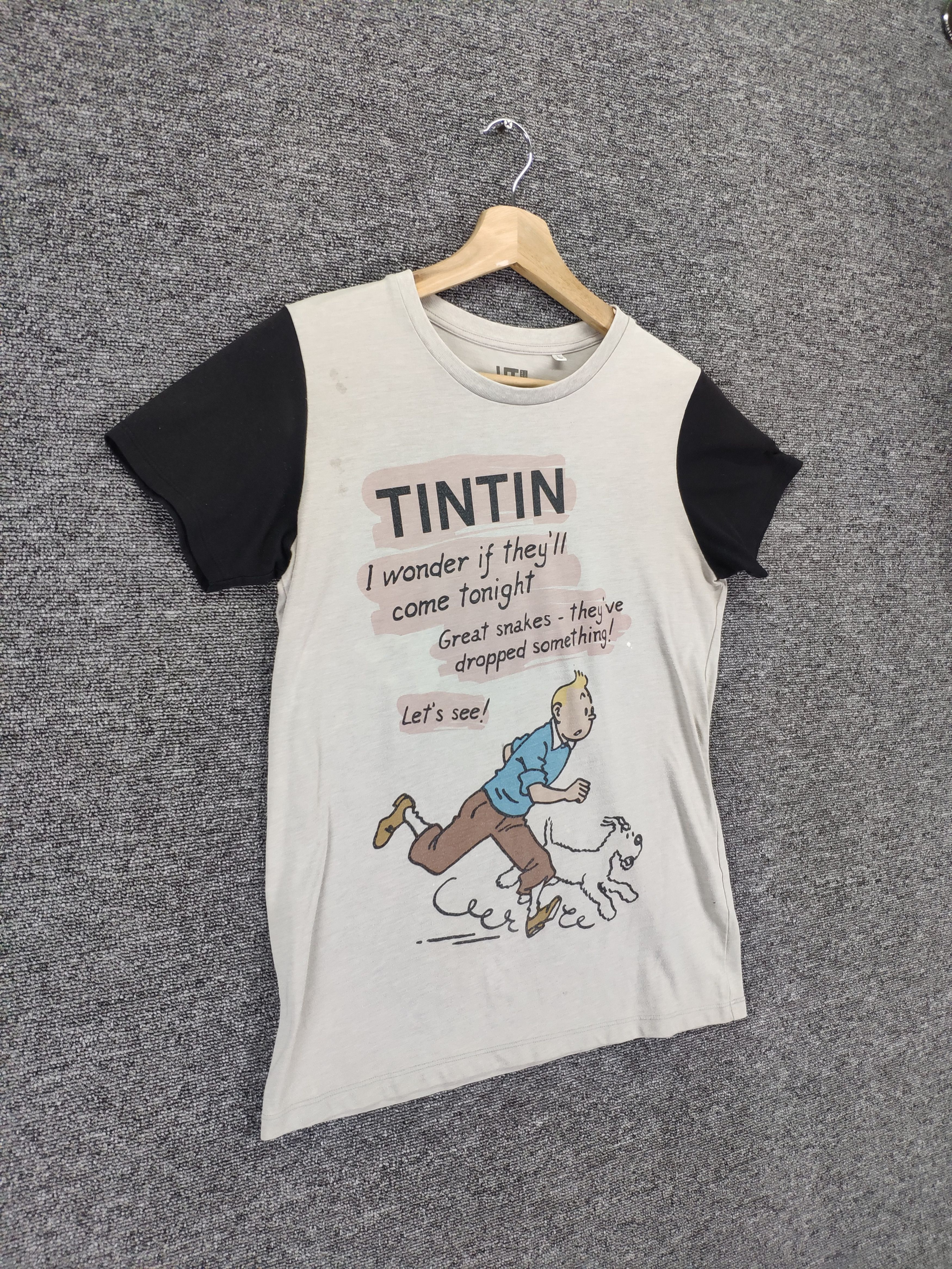 Cartoon Network × Japanese Brand × Uniqlo Steal 💥 Uniqlo T Shirt Tin Tin Cartoon Tee Les Adventure Size S / US 4 / IT 40 - 3 Thumbnail