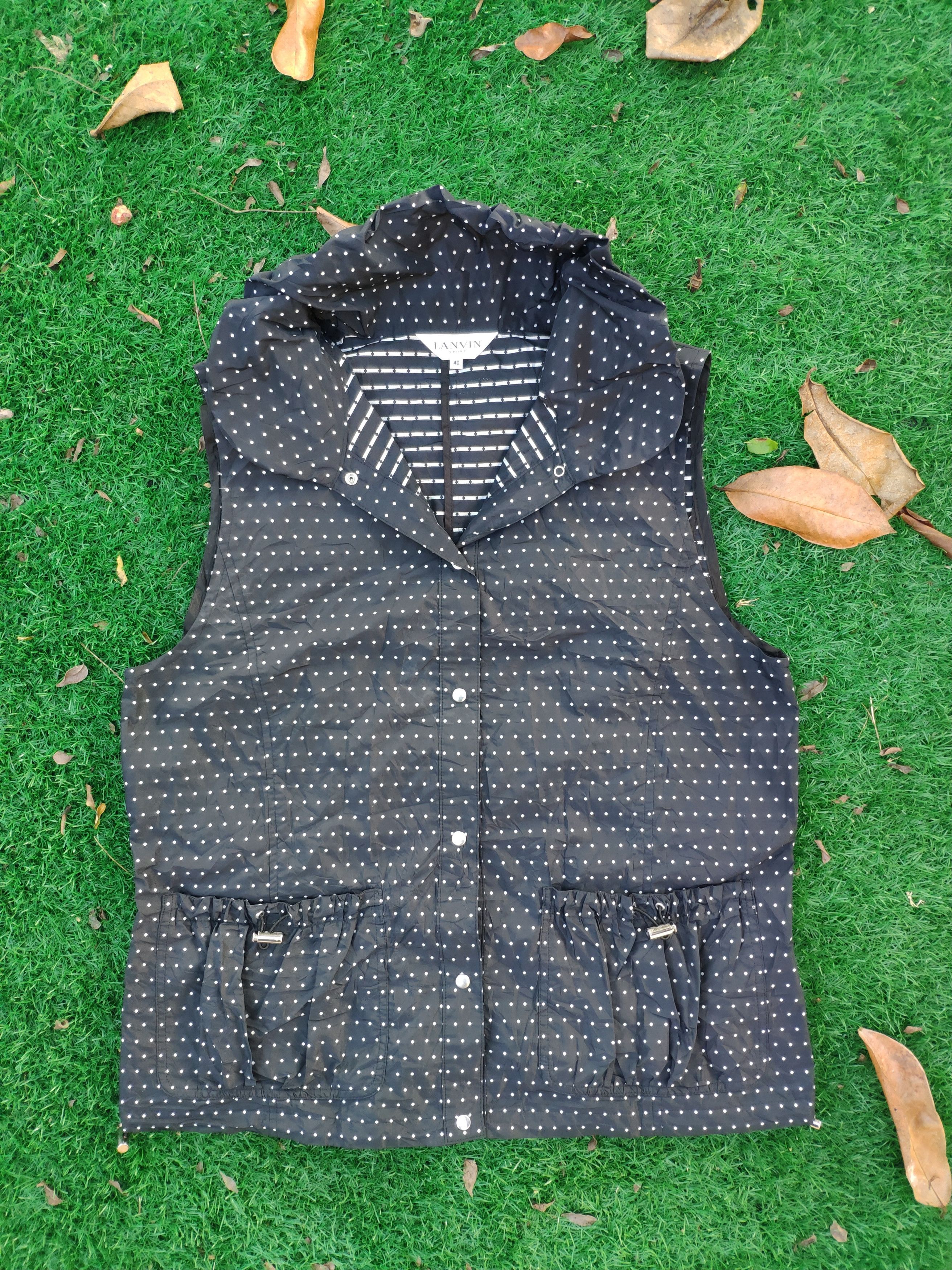 Designer × Lanvin Steal 💥 Vintage Lanvin Vest Polkadot Size S / US 4 / IT 40 - 1 Thumbnail