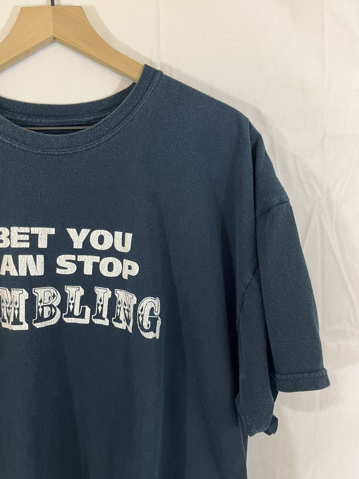 Vintage Gambling Y2K Humor Faded 2000s Joke Tee Size US XXL / EU 58 / 5 - 3 Thumbnail