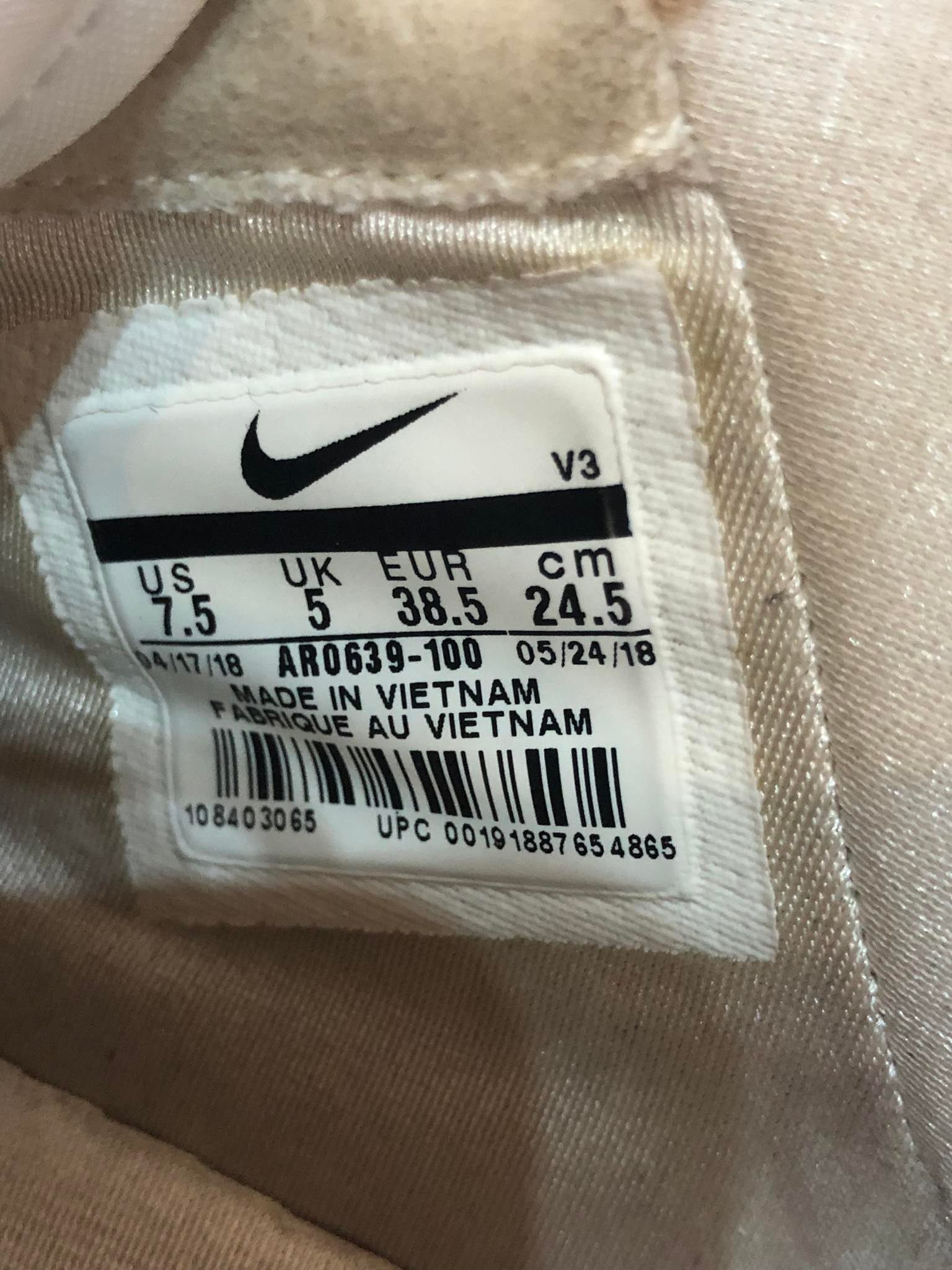 Nike Air Force 1 '07 XX AR0639 White size 38,5 AF1 rare