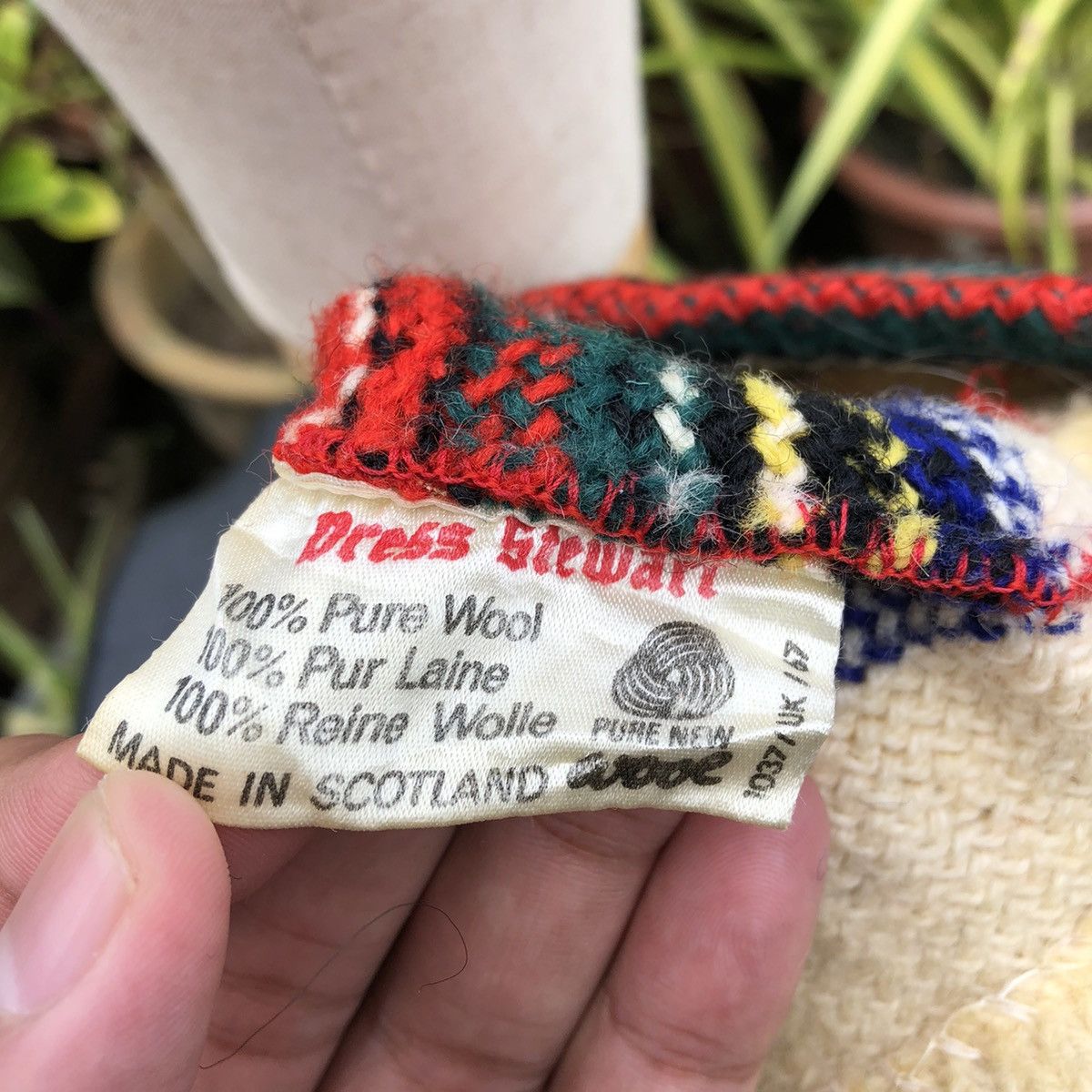 Designer × Vintage Scottish Dress Stewart Snow Cap Bucket Hat B21 Size ONE SIZE - 6 Thumbnail