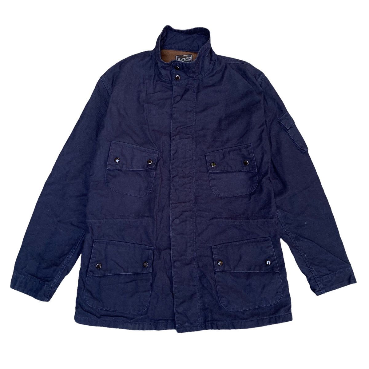 image of The Real Mccoys Joe Mccoy Outdoorsmen Sportswear Jacket in Navy, Men's (Size Medium)