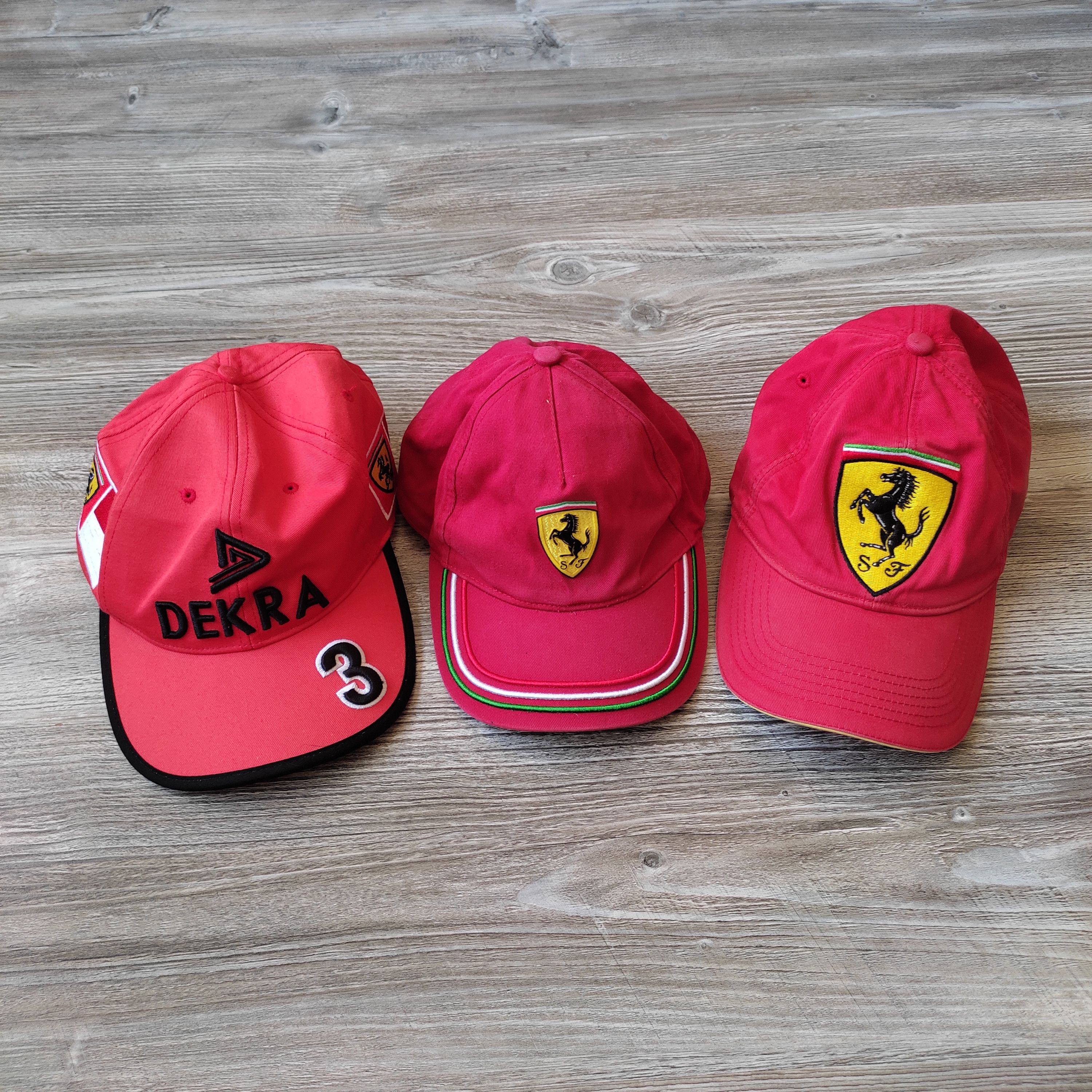 Ferrari × Racing × Vintage Wholesale three racing caps Dekra Ferrari ...
