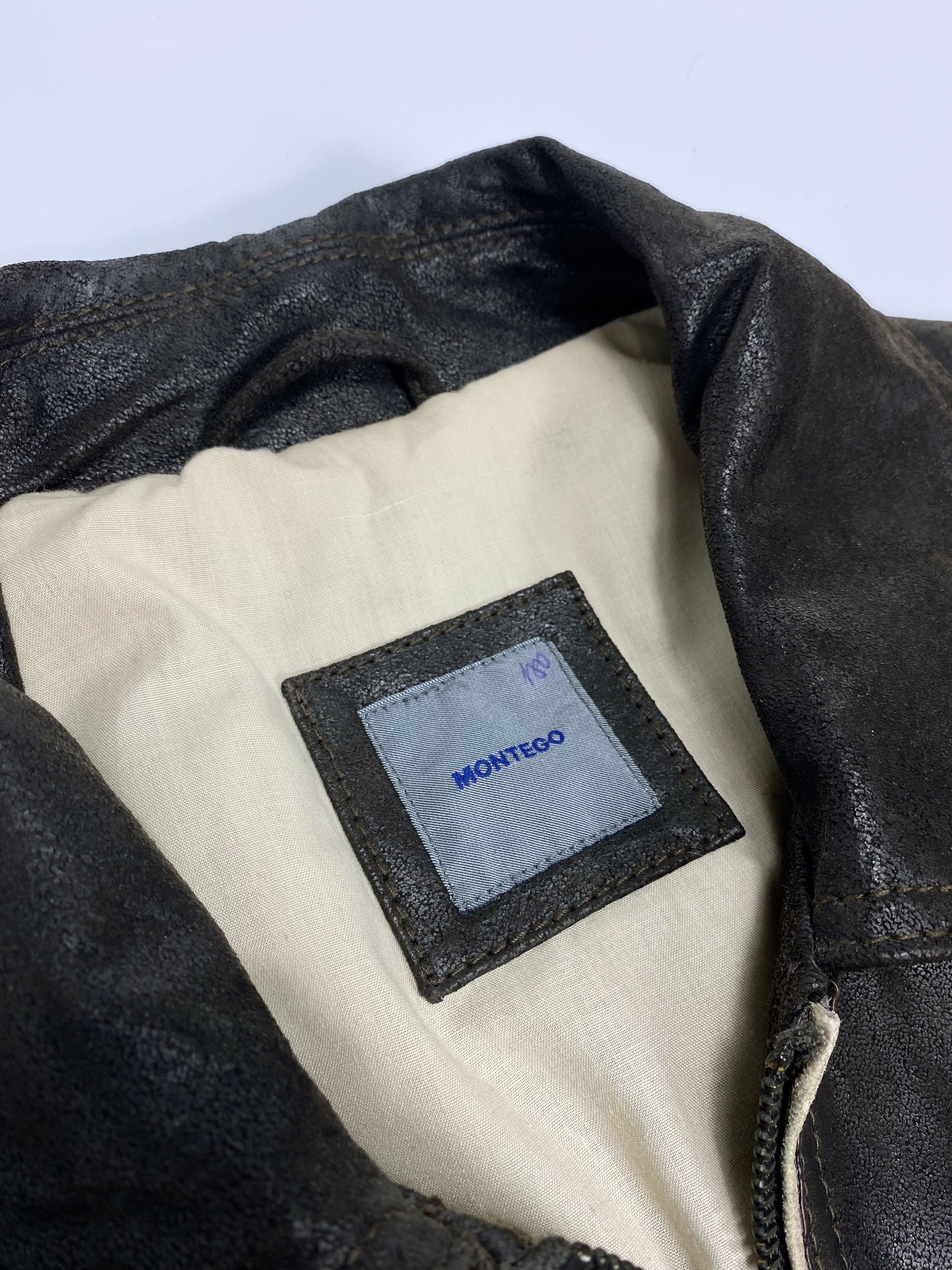 Genuine Leather Montego Vintage Real Leather Biker Jacket Size US M / EU 48-50 / 2 - 8 Thumbnail