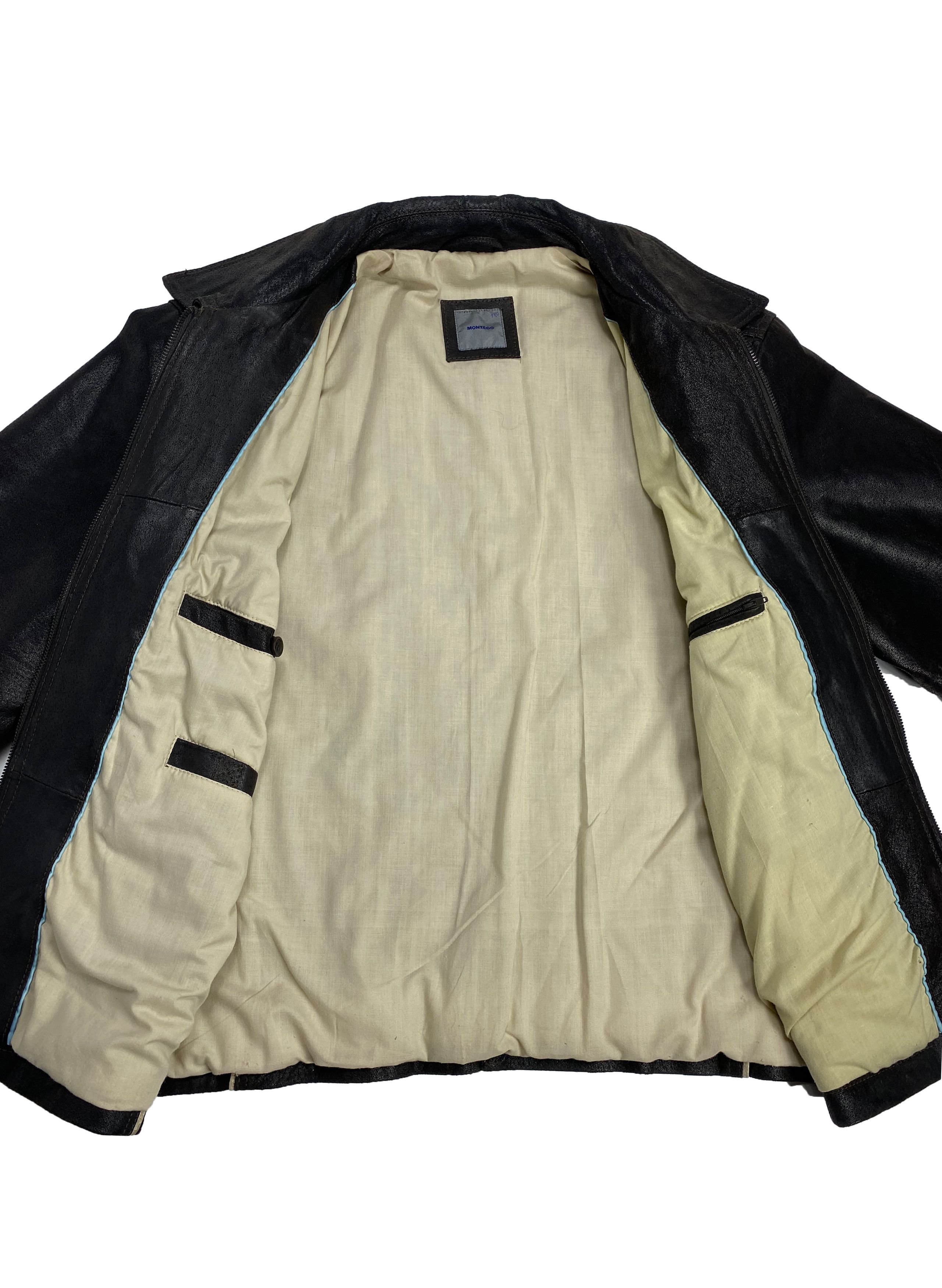 Genuine Leather Montego Vintage Real Leather Biker Jacket Size US M / EU 48-50 / 2 - 9 Thumbnail