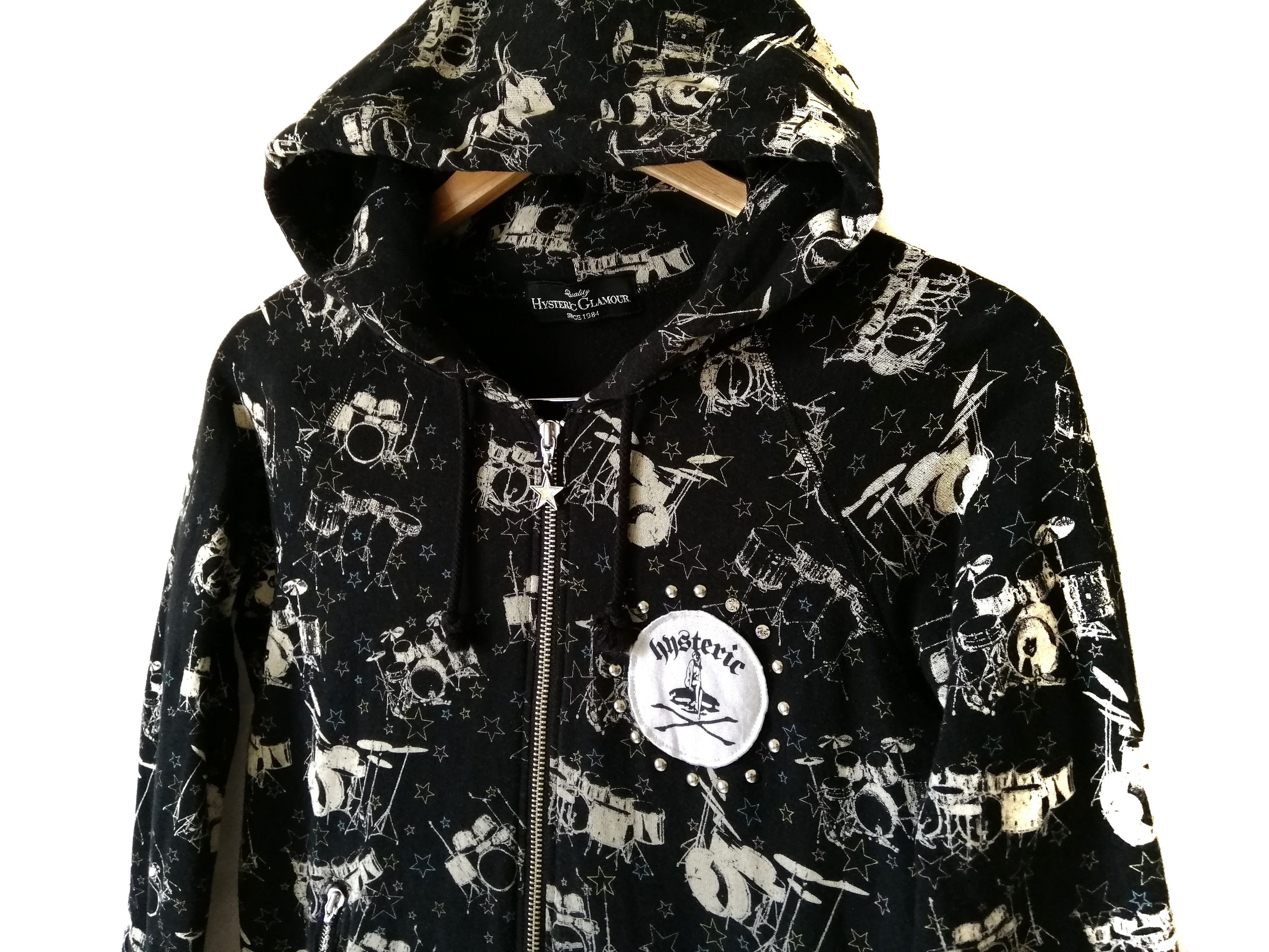Hysteric Glamour Hysteric Glamour Women’s Fullprint Zipper Hoodie Sweatshirt Size S / US 4 / IT 40 - 4 Thumbnail