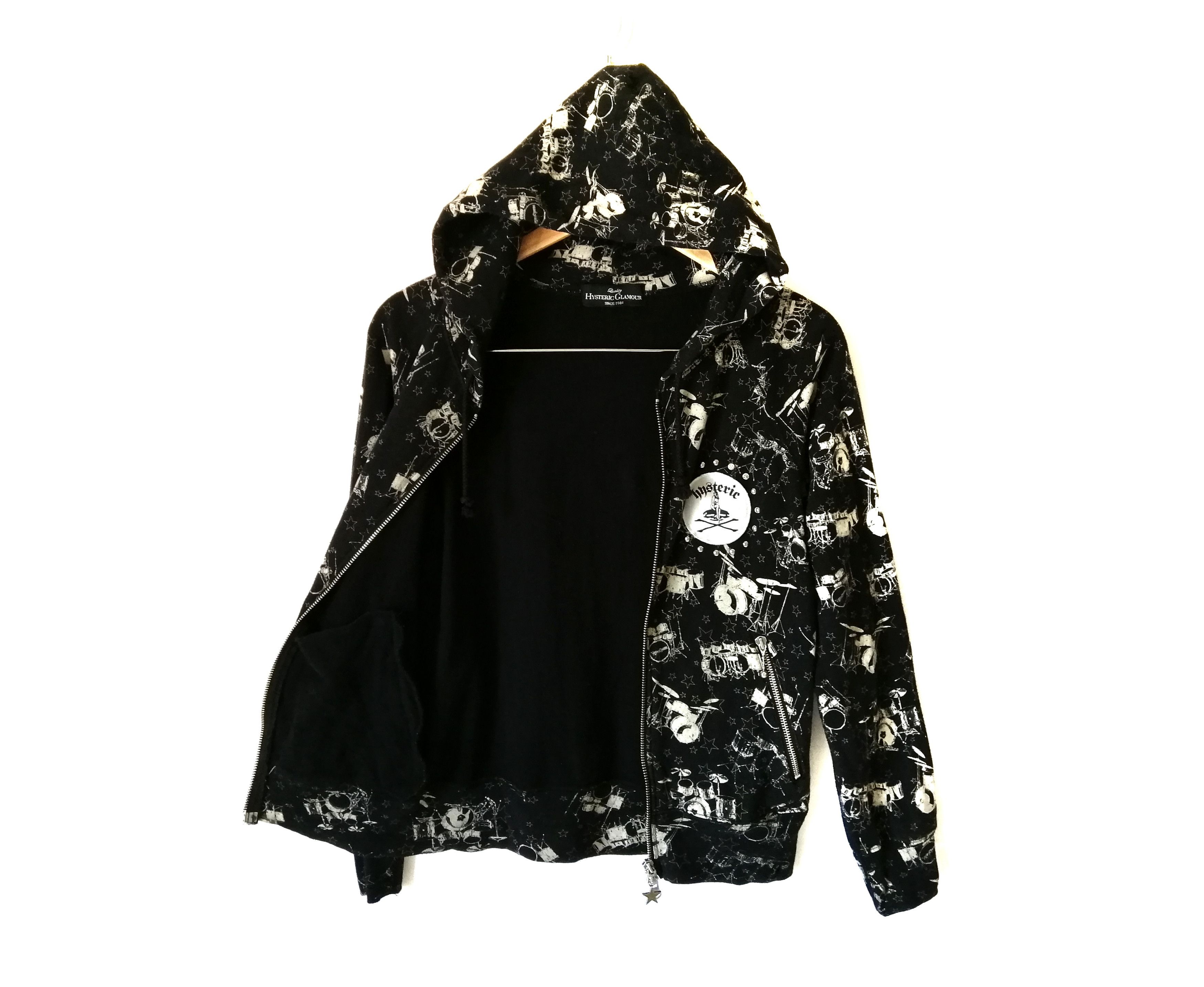 Hysteric Glamour Hysteric Glamour Women’s Fullprint Zipper Hoodie Sweatshirt Size S / US 4 / IT 40 - 2 Thumbnail