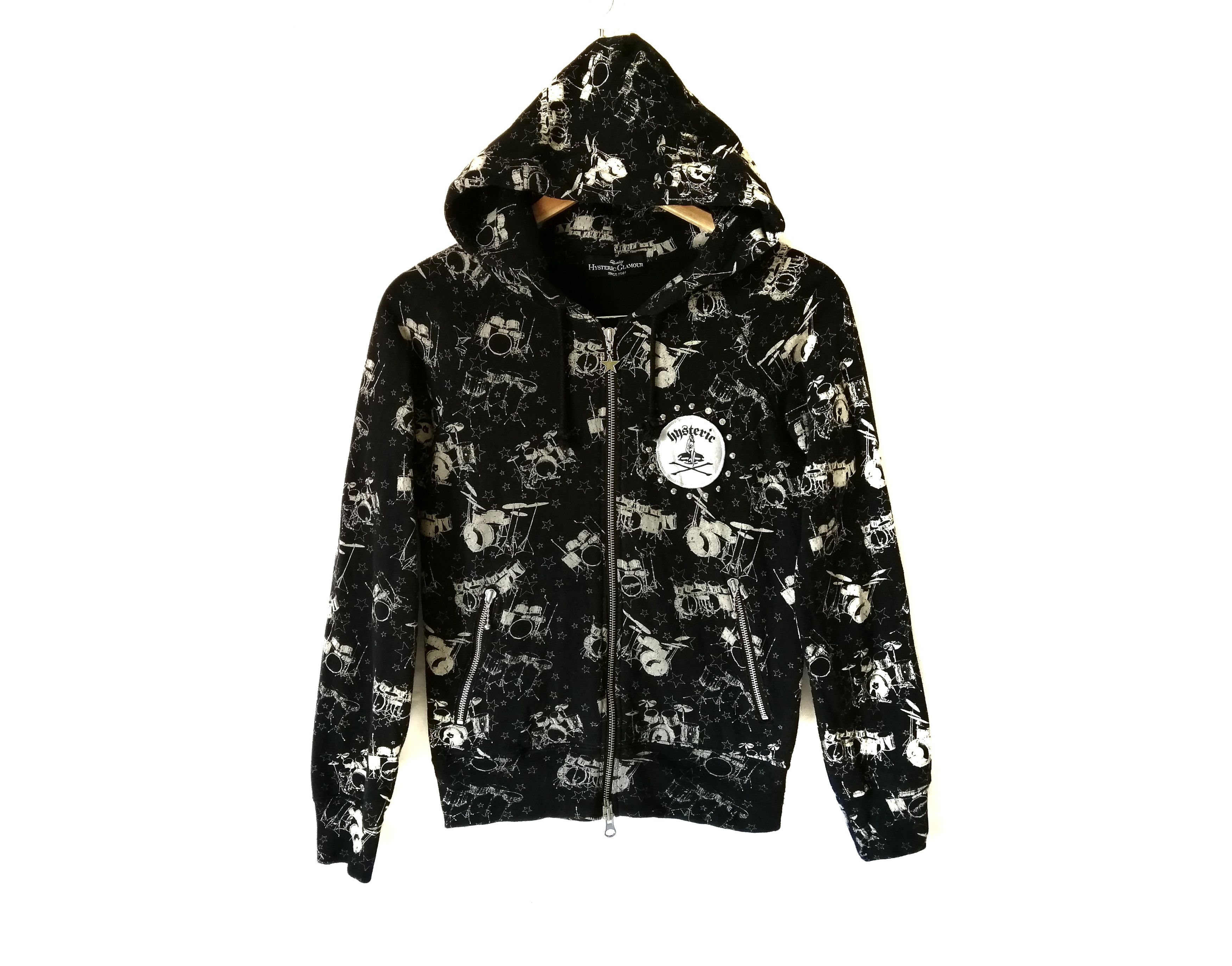 Hysteric Glamour Hysteric Glamour Women’s Fullprint Zipper Hoodie Sweatshirt Size S / US 4 / IT 40 - 1 Thumbnail