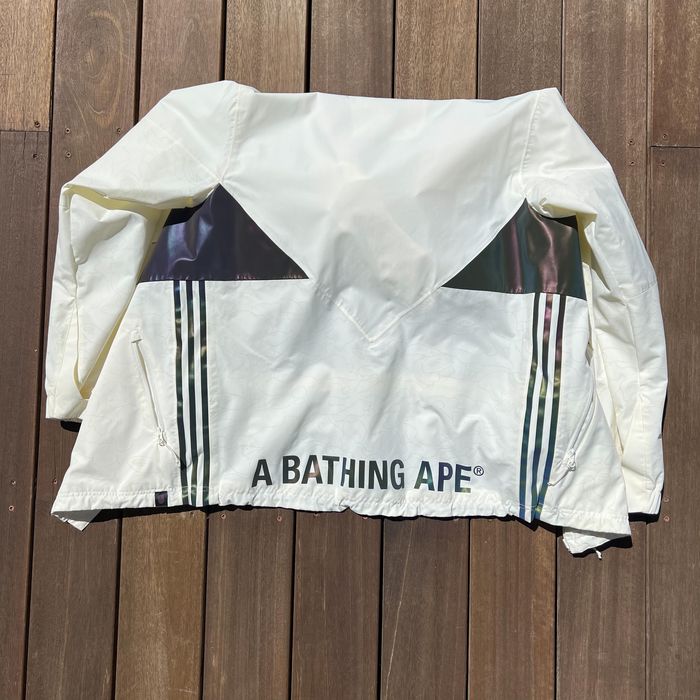 Bape x adidas snow best sale jacket white