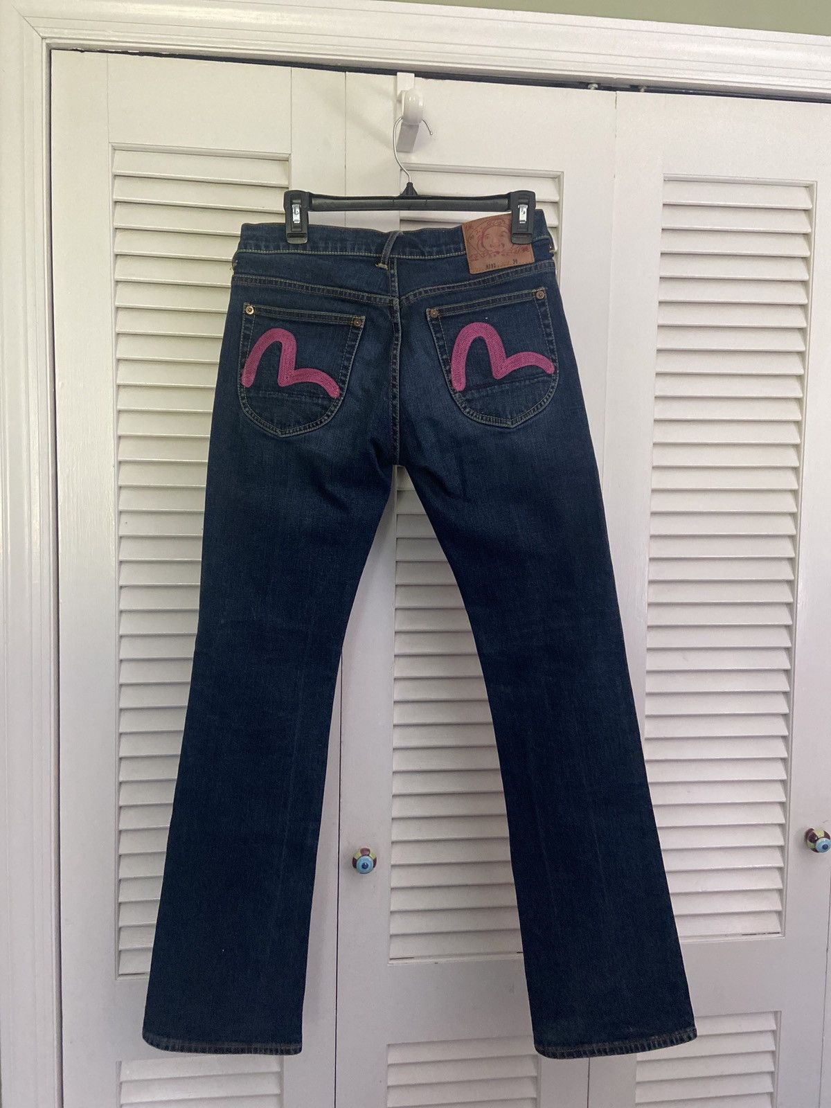 Evisu Rare Pink Selvedge Denim Jeans Size 30