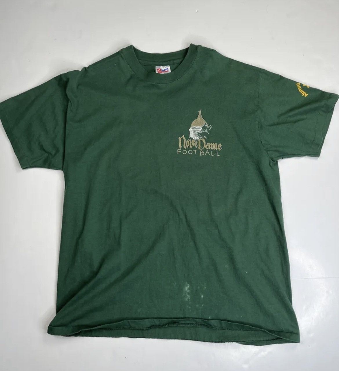 NOTRE DAME FOOTBALL 1992 SINGLE STITCH VTG T-SHIRT MENS XL