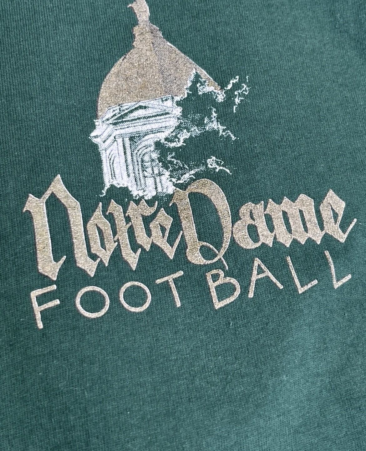 NOTRE DAME FOOTBALL 1992 SINGLE STITCH VTG T-SHIRT MENS XL