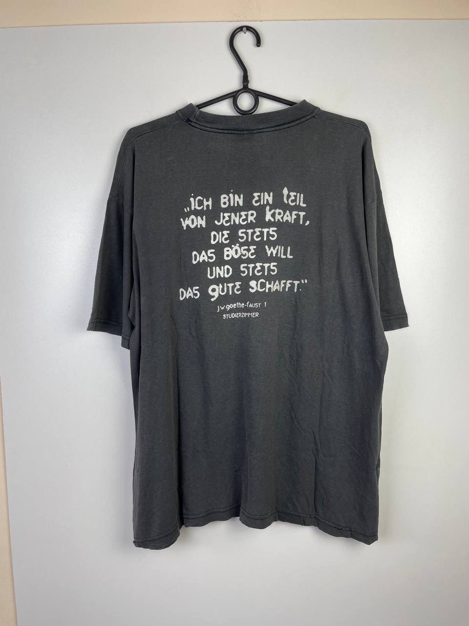 Vintage J. W. Goethe Faust 90s vintage t-shirts Size US XL / EU 56 / 4 - 6 Thumbnail