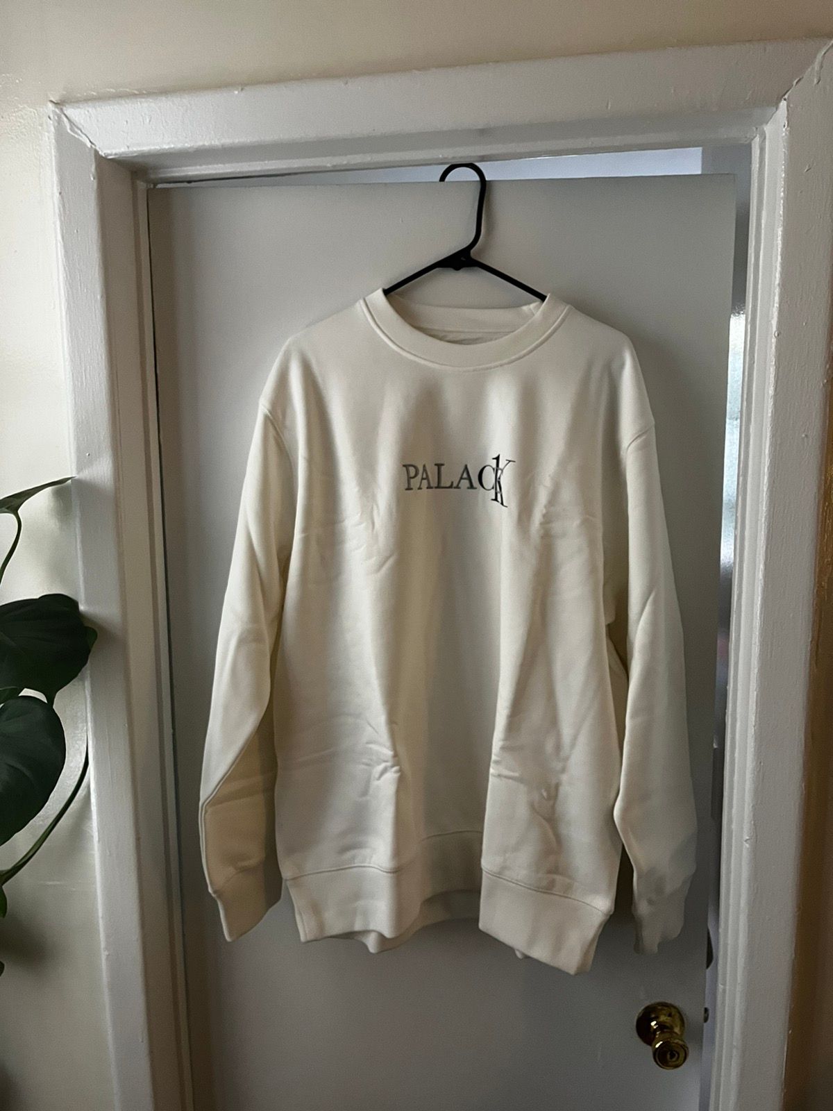 Calvin Klein “Ck1 Palace” White Crewneck in Null, Men's (Size 2XL) Product Image