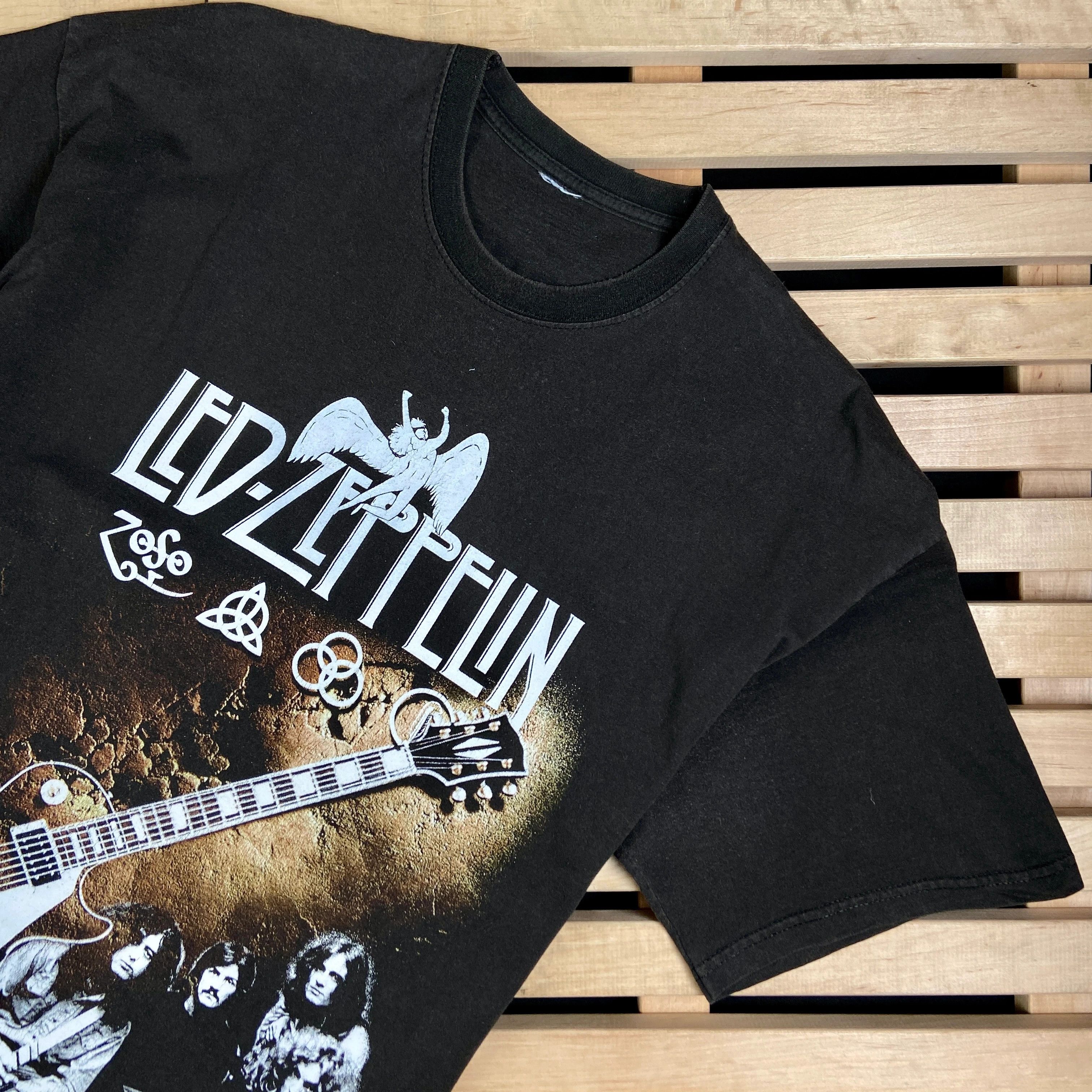 Band Tees × Vintage Mens Vintage T Shirt Led Zeppelin Size XL Size US XL / EU 56 / 4 - 2 Thumbnail