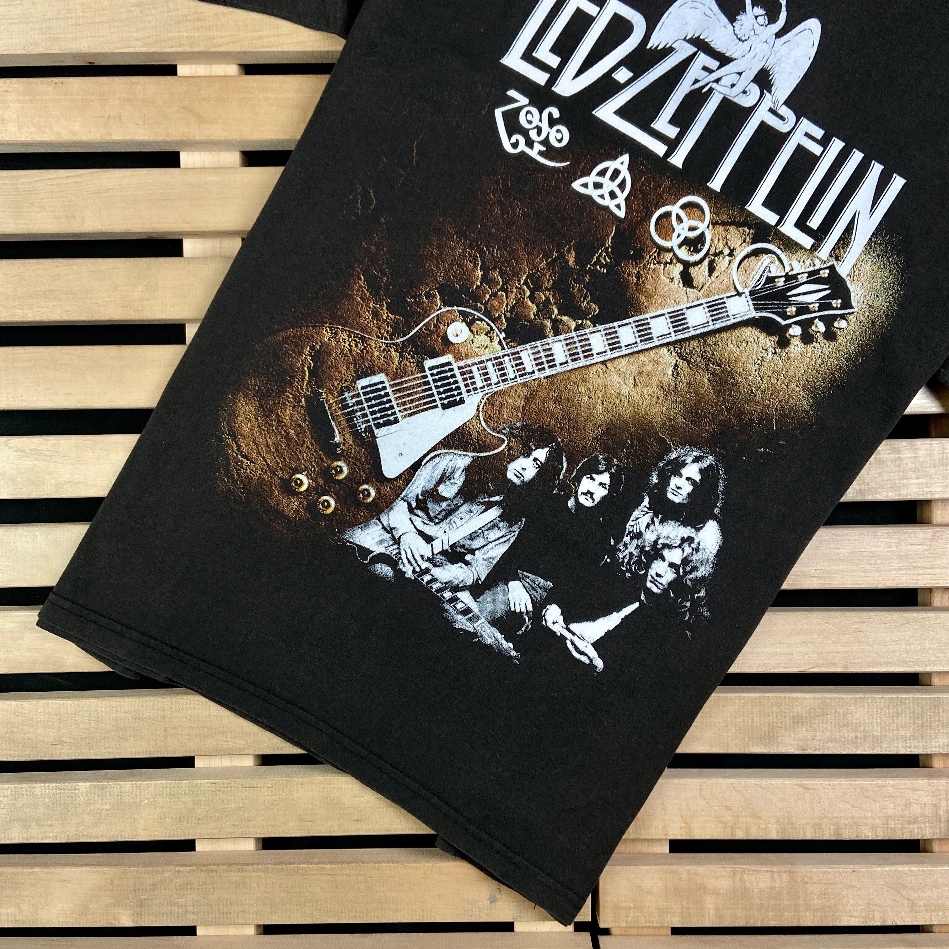 Band Tees × Vintage Mens Vintage T Shirt Led Zeppelin Size XL Size US XL / EU 56 / 4 - 3 Thumbnail