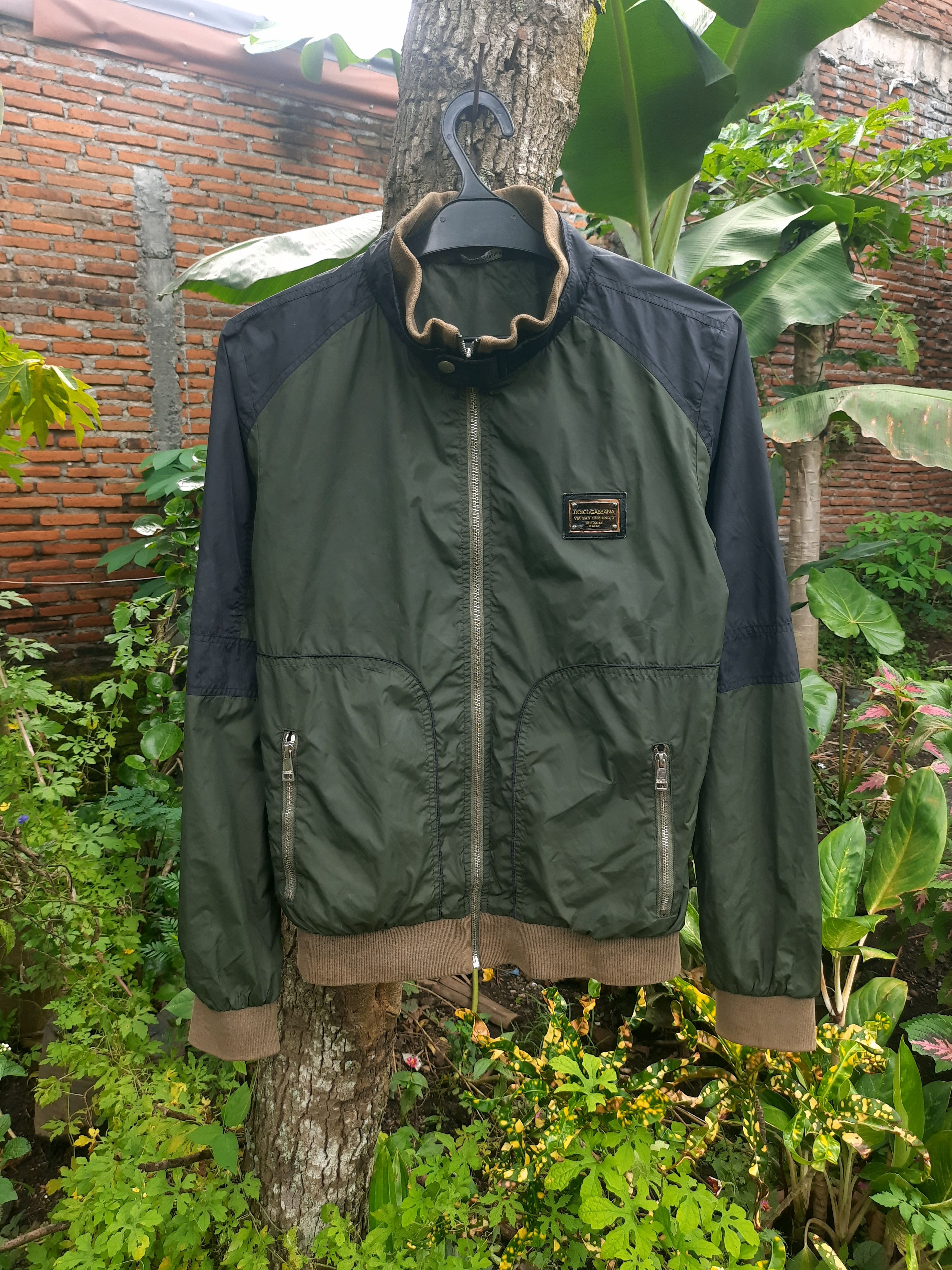 Dolce & gabbana zipper jacket metal logo