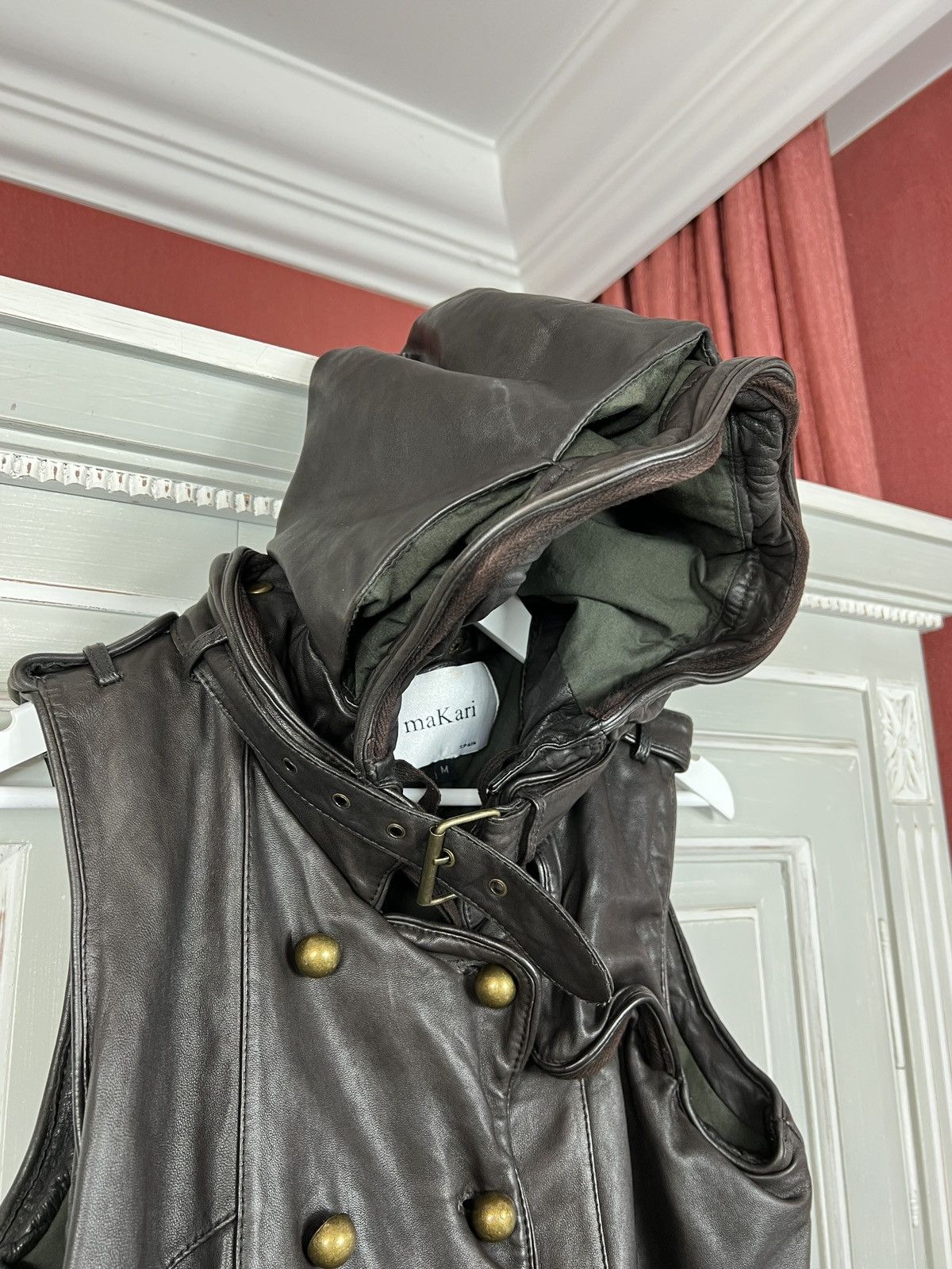 Vintage RARE VINTAGE GENUINE REAL LEATHER VEST Size M / US 6-8 / IT 42-44 - 2 Thumbnail