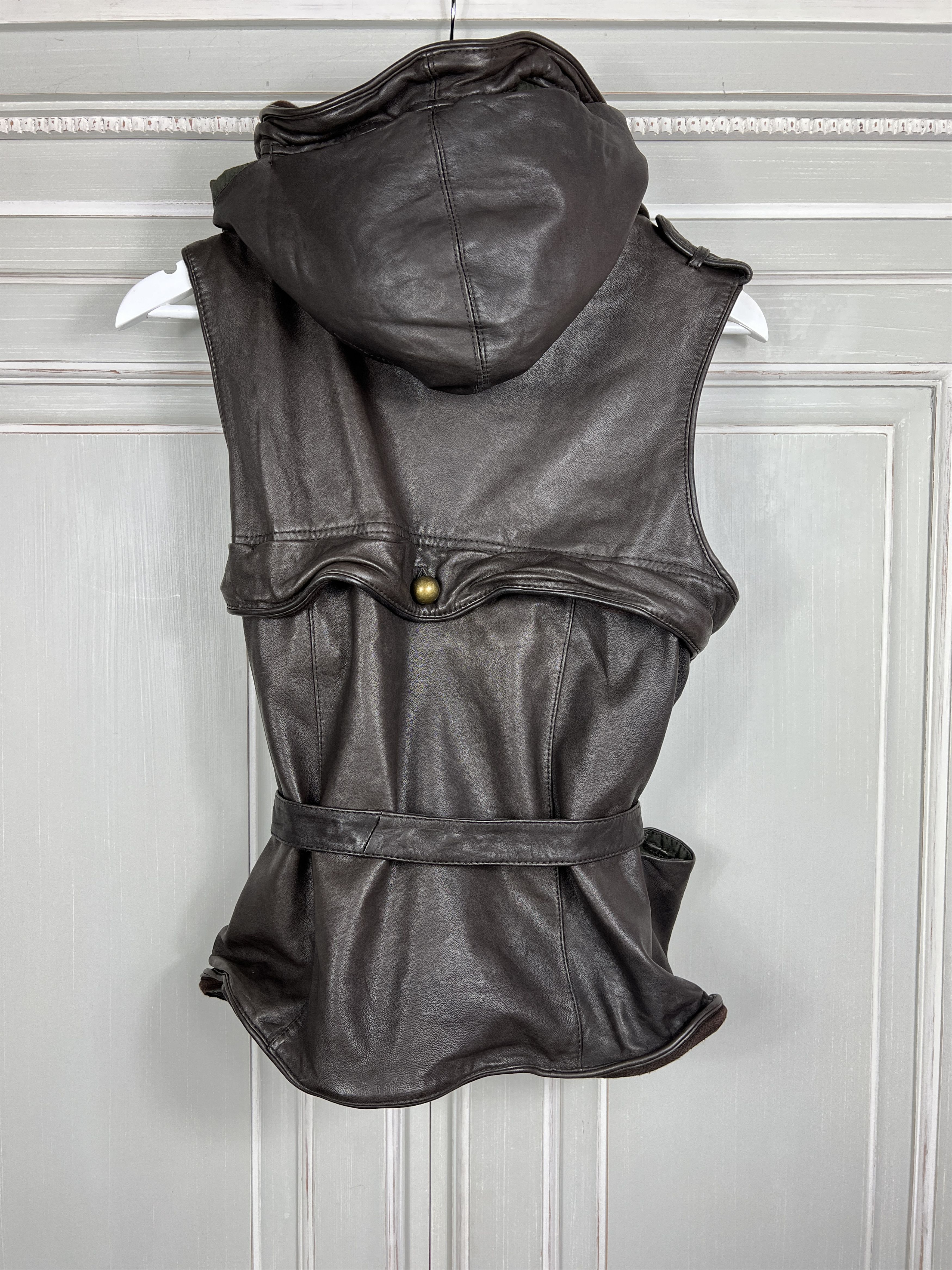 Vintage RARE VINTAGE GENUINE REAL LEATHER VEST Size M / US 6-8 / IT 42-44 - 5 Thumbnail