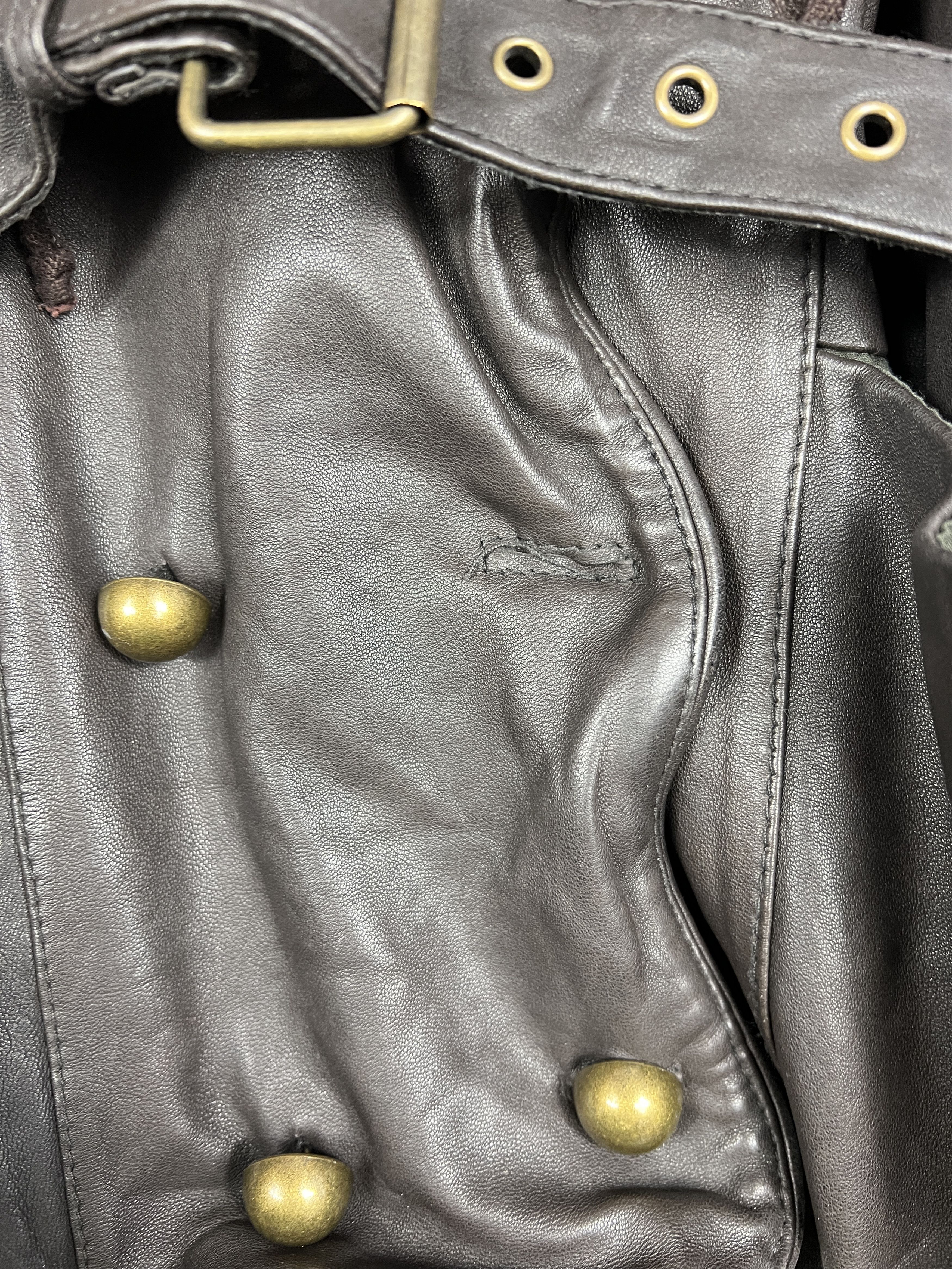 Vintage RARE VINTAGE GENUINE REAL LEATHER VEST Size M / US 6-8 / IT 42-44 - 7 Thumbnail
