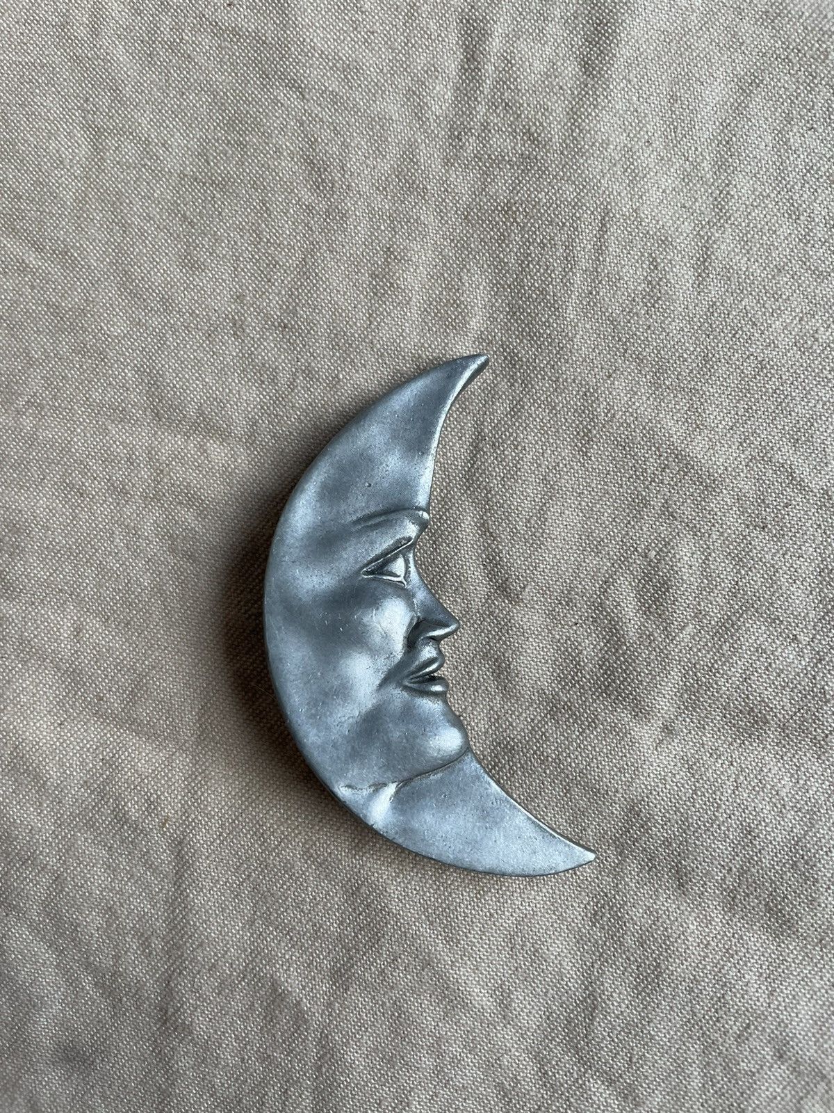 Vintage Pewter Moon Pin/Brooch