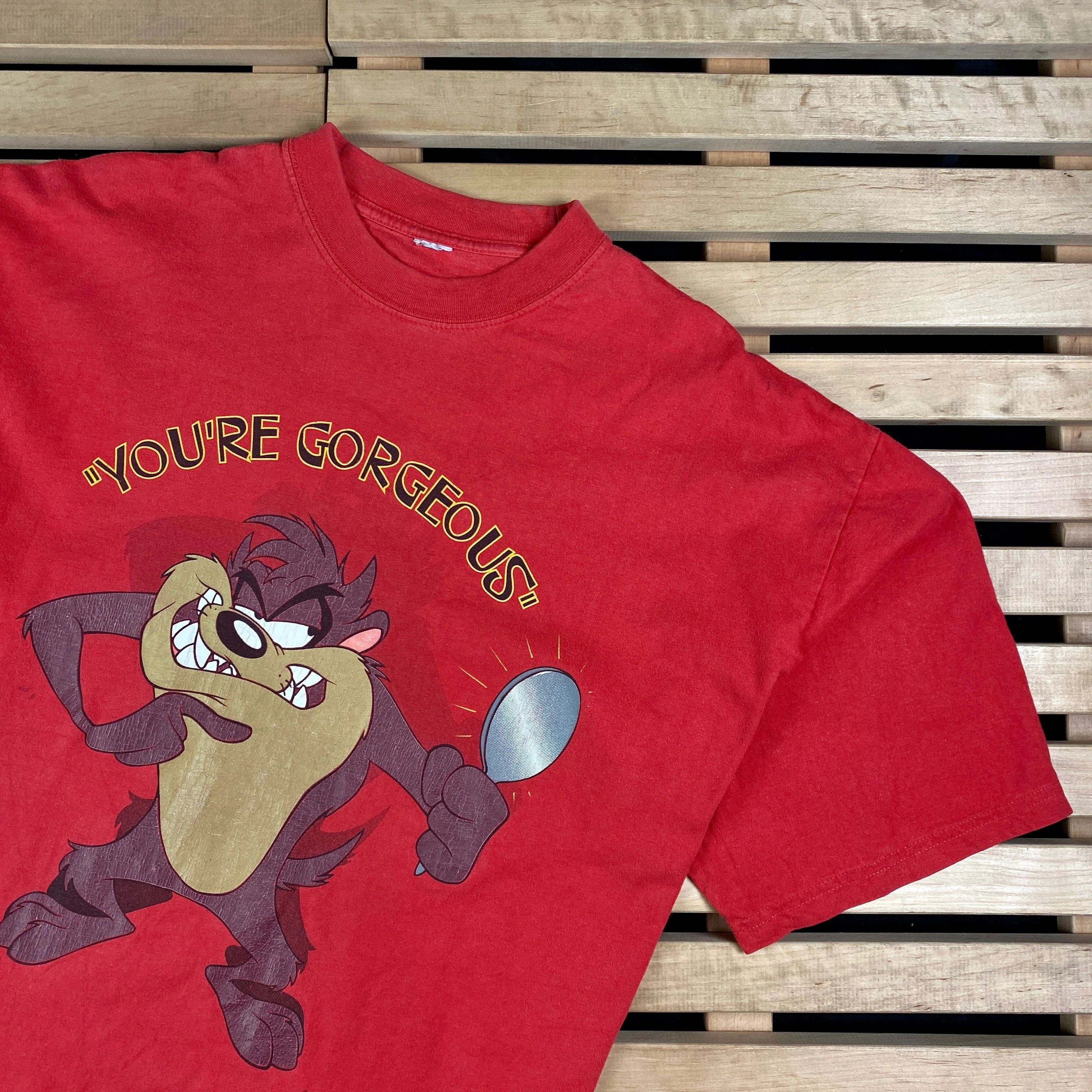 Vintage × Warner Bros Mens Vintage T Shirt Warner Bros Youre Gorgeous Size Size US XL / EU 56 / 4 - 2 Thumbnail