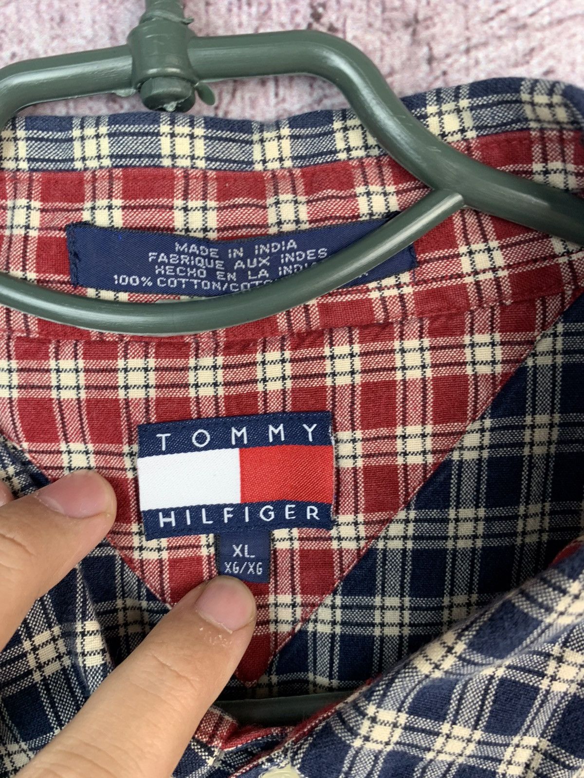 Tommy Hilfiger × Vintage Vintage Tommy Hilfiger Mens Long Sleeve Shirt Size US XL / EU 56 / 4 - 6 Thumbnail