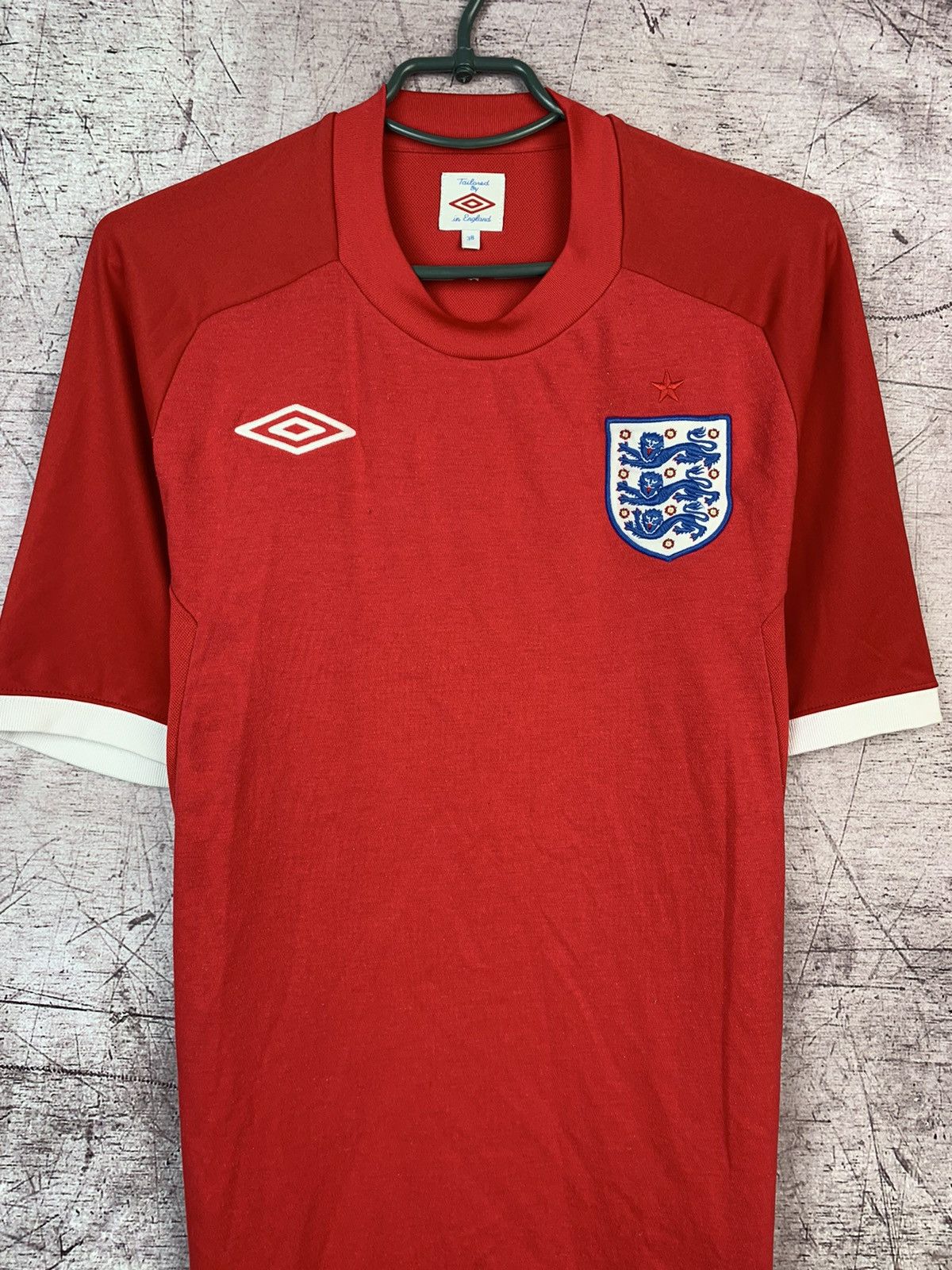 Umbro × Vintage Vintage Umbro England Red Jersey T-Shirt Size US S / EU 44-46 / 1 - 2 Thumbnail