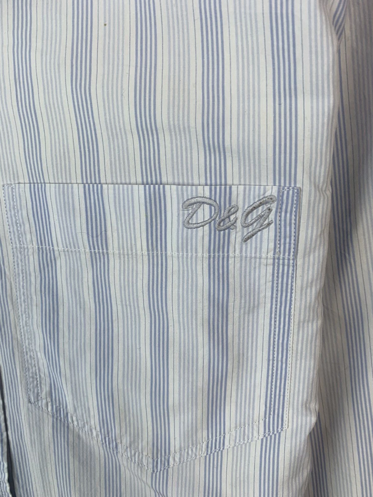 Dolce & Gabbana Dolce & Gabbana D&G Mens Long Sleeve Striped Shirt Size US L / EU 52-54 / 3 - 5 Thumbnail