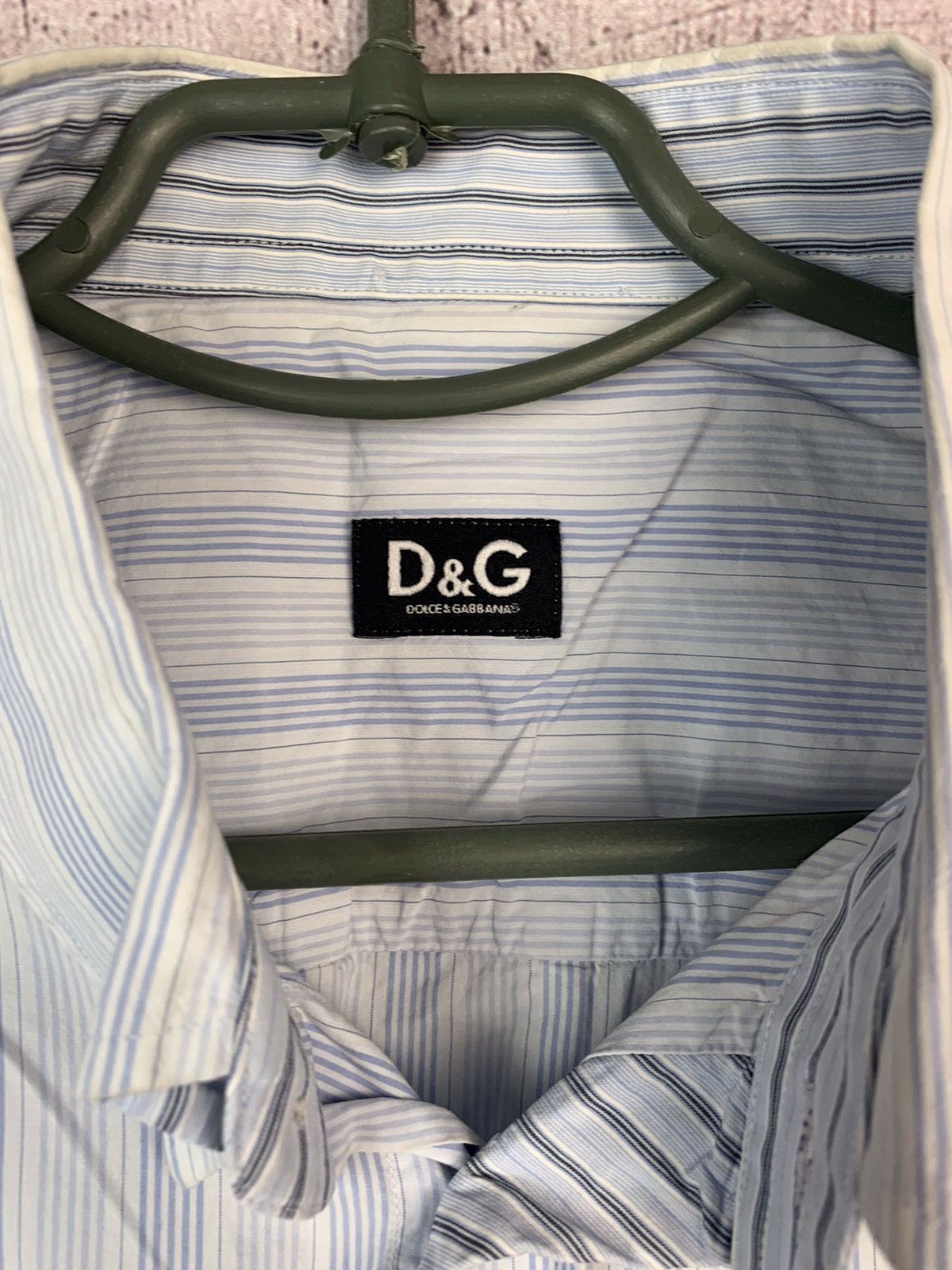 Dolce & Gabbana Dolce & Gabbana D&G Mens Long Sleeve Striped Shirt Size US L / EU 52-54 / 3 - 4 Thumbnail