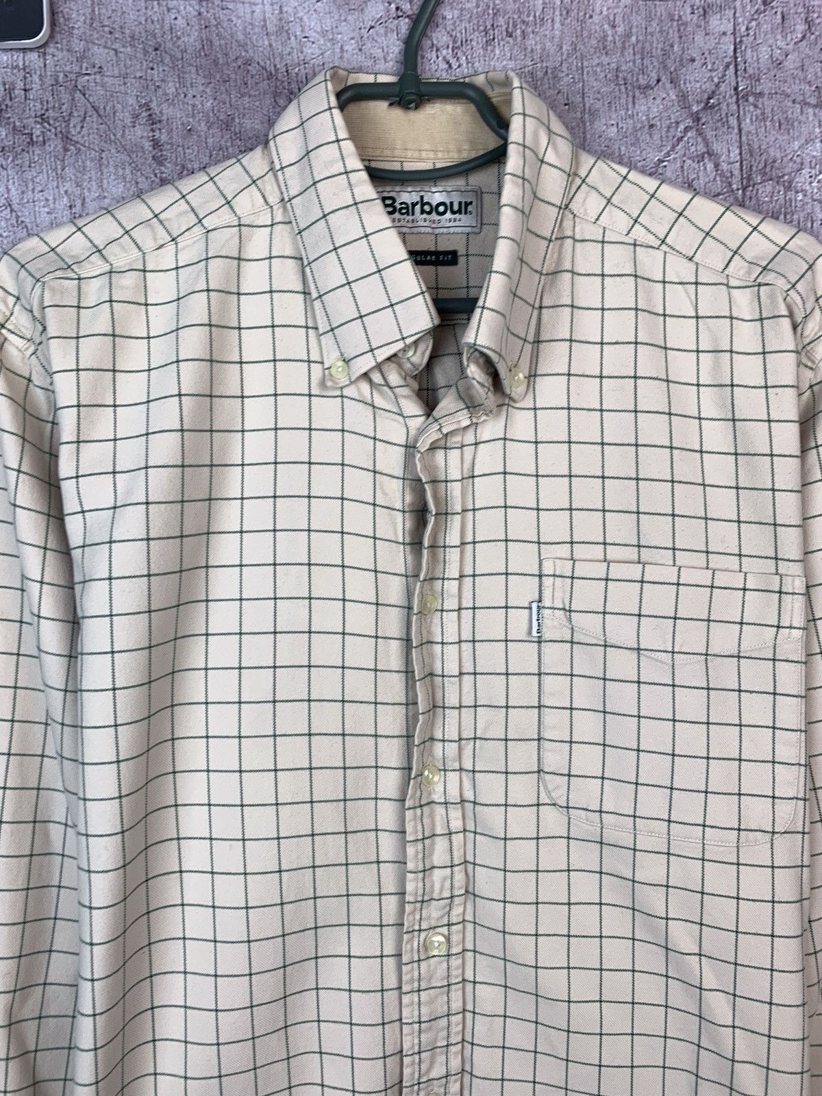 Barbour × Vintage Barbour Vintage Mens Long Sleeve Shirt Size US L / EU 52-54 / 3 - 2 Thumbnail