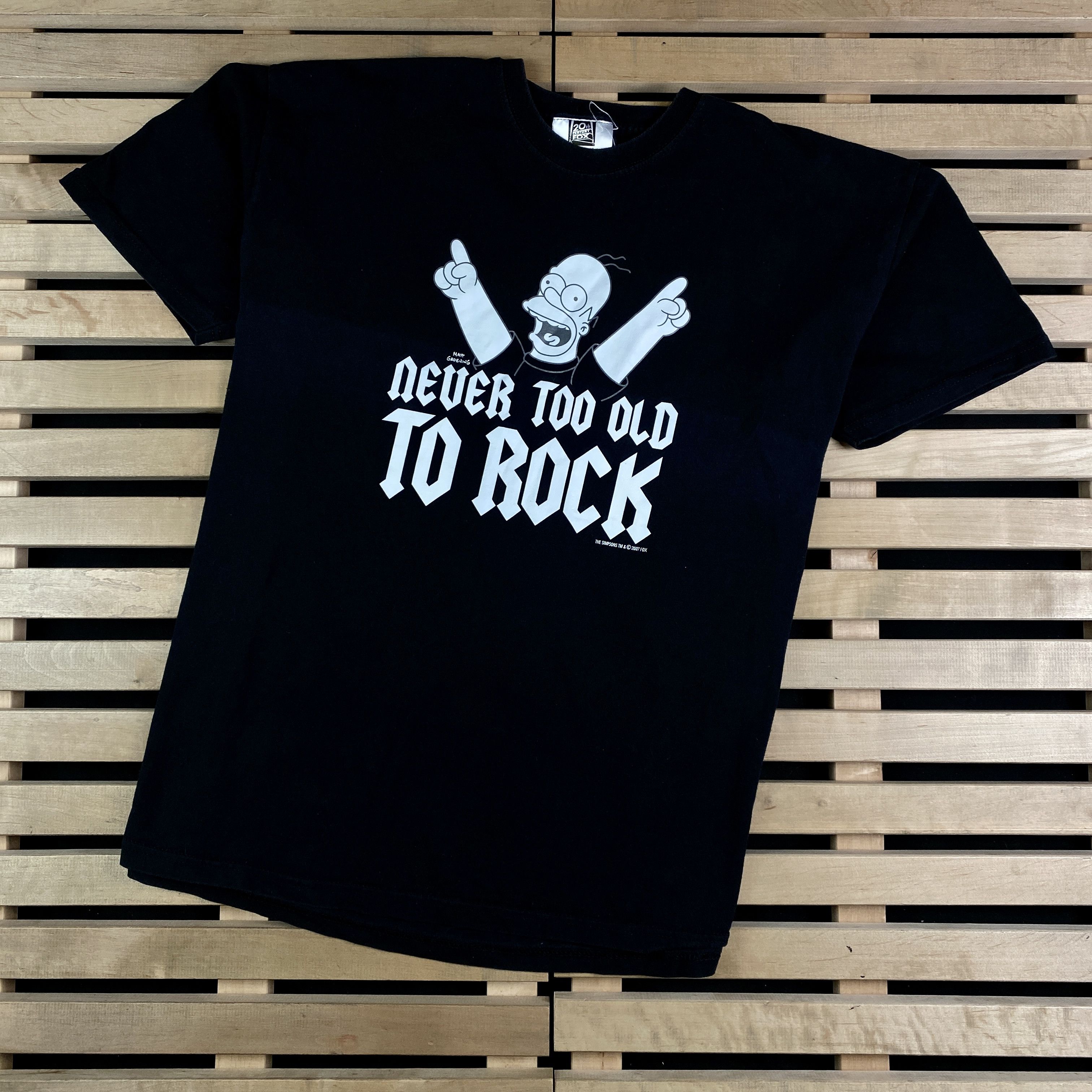 Band Tees Mens Vintage T Shirt Homer Simpsons Old Rock Size XXL Size US XXL / EU 58 / 5 - 1 Thumbnail