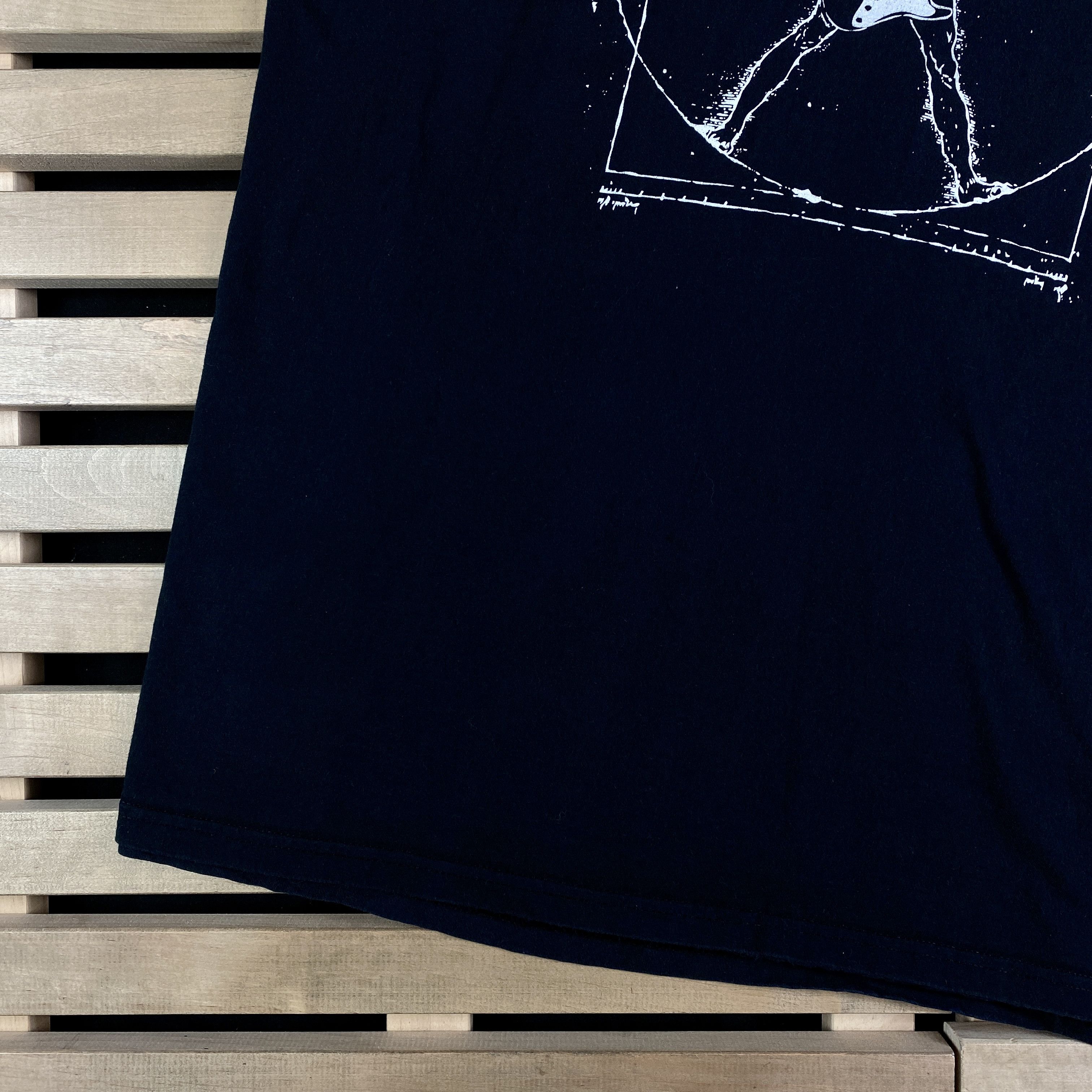 Band Tees × Vintage Mens T-Shirt Leonardo Da Vinci Vintage Vetruvian Size 3XL Size US XXL / EU 58 / 5 - 3 Thumbnail