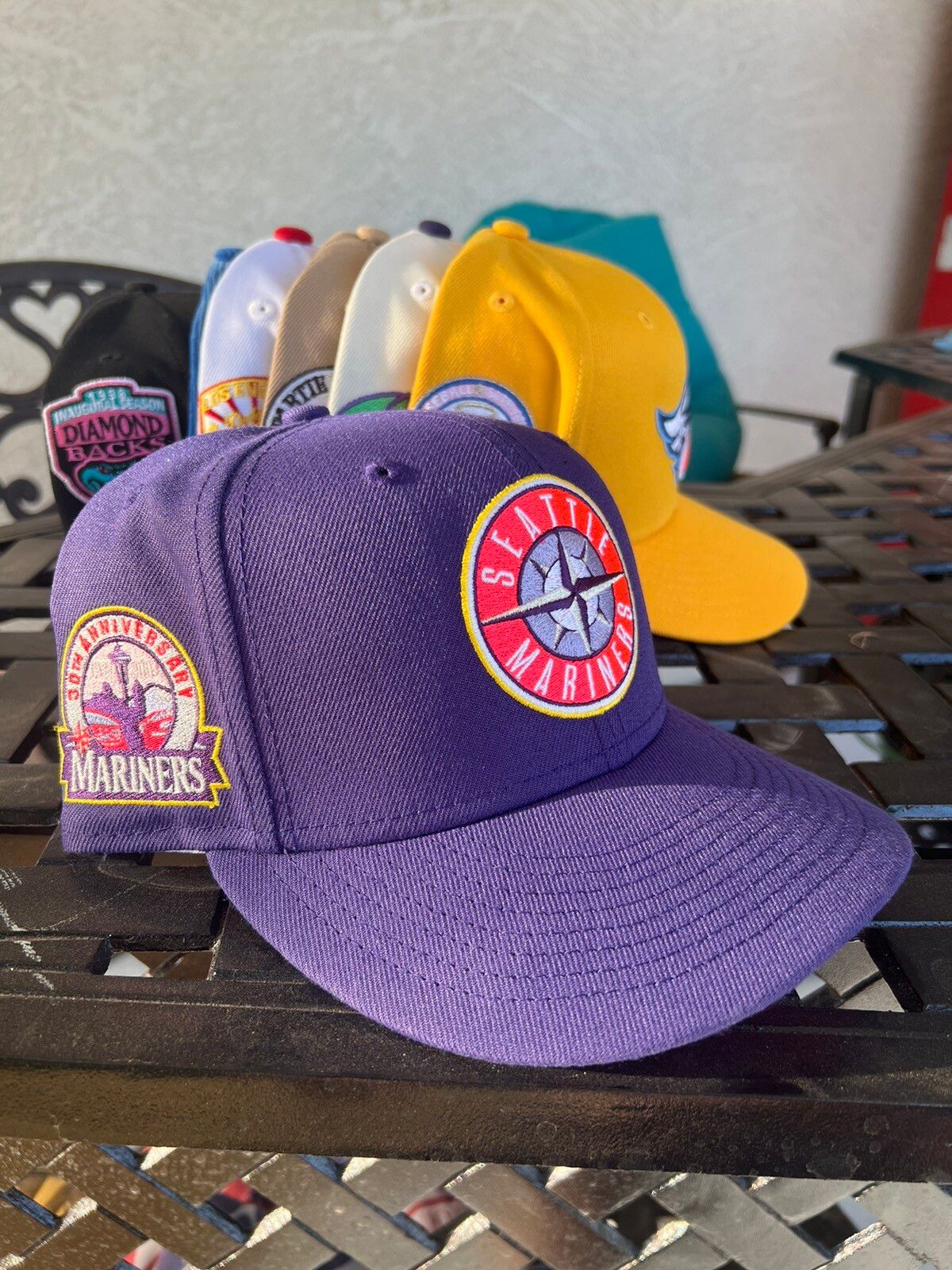Pre-owned Hat Club X New Era Hat Club Seattle Mariners “day Breaker” 30th Anniversary In Purple