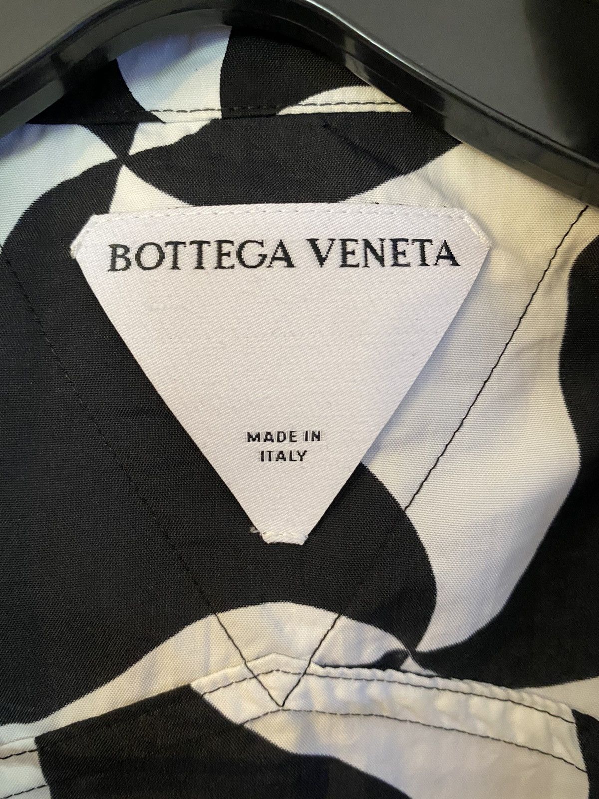 Bottega Veneta Bottega Veneta Technical Wavy-Print Shirt Size US M / EU 48-50 / 2 - 4 Thumbnail