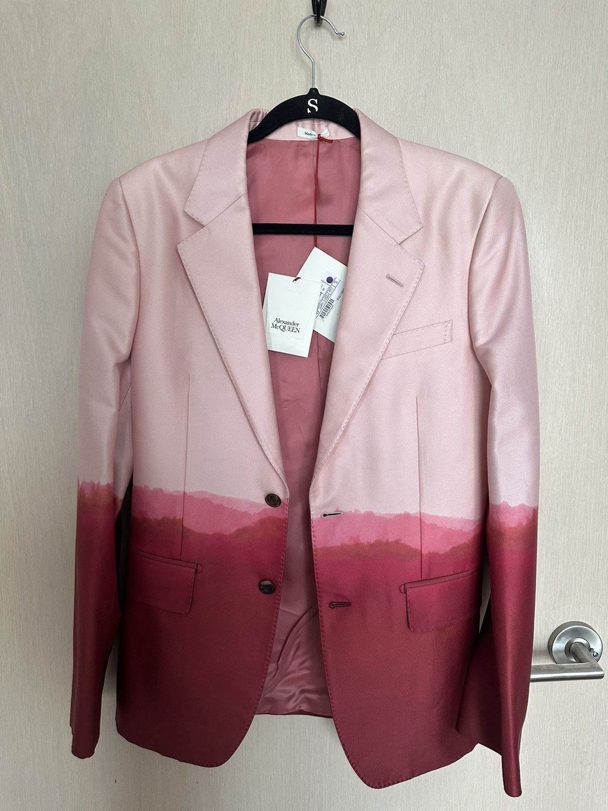 Alexander McQueen Alexander McQueen Pink Dip-Dye Blazer